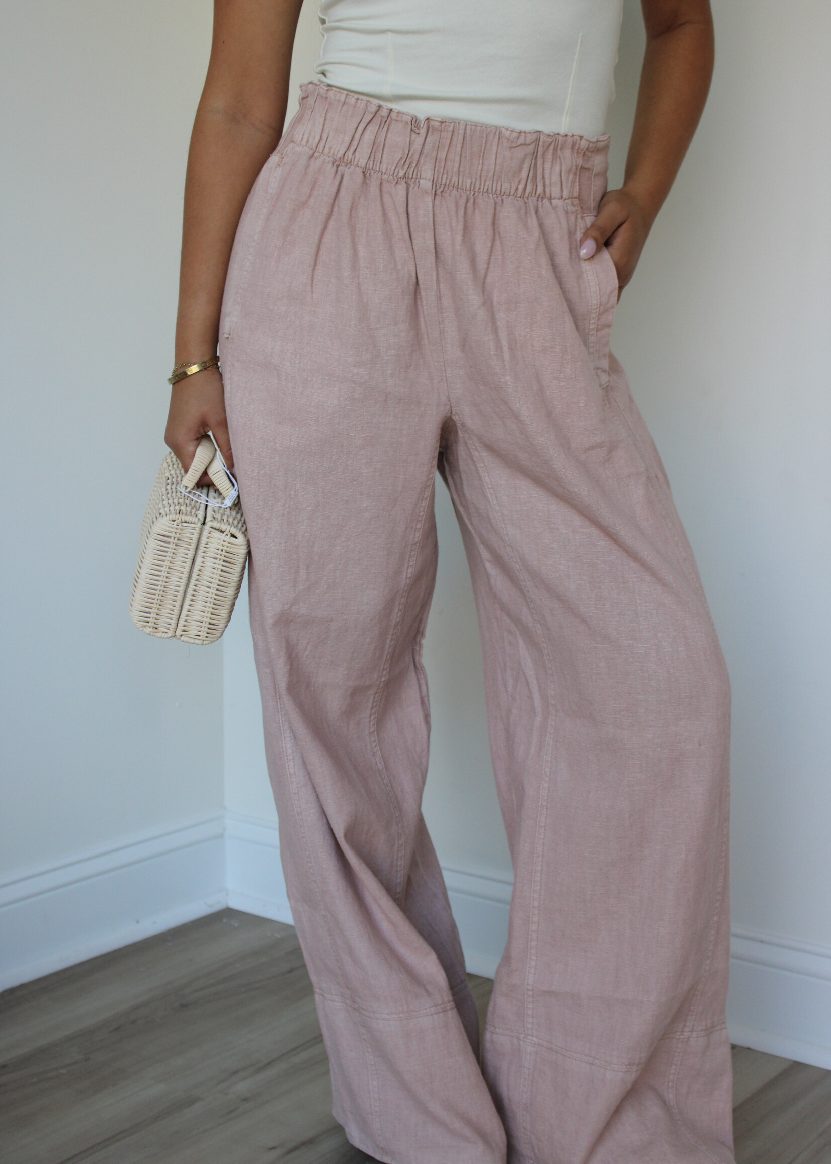 Days End Linen Pull On Pants