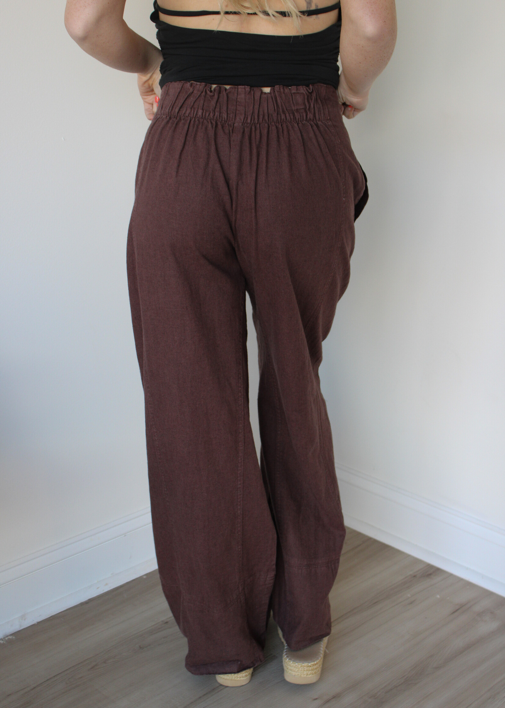Days End Linen Pull On Pants