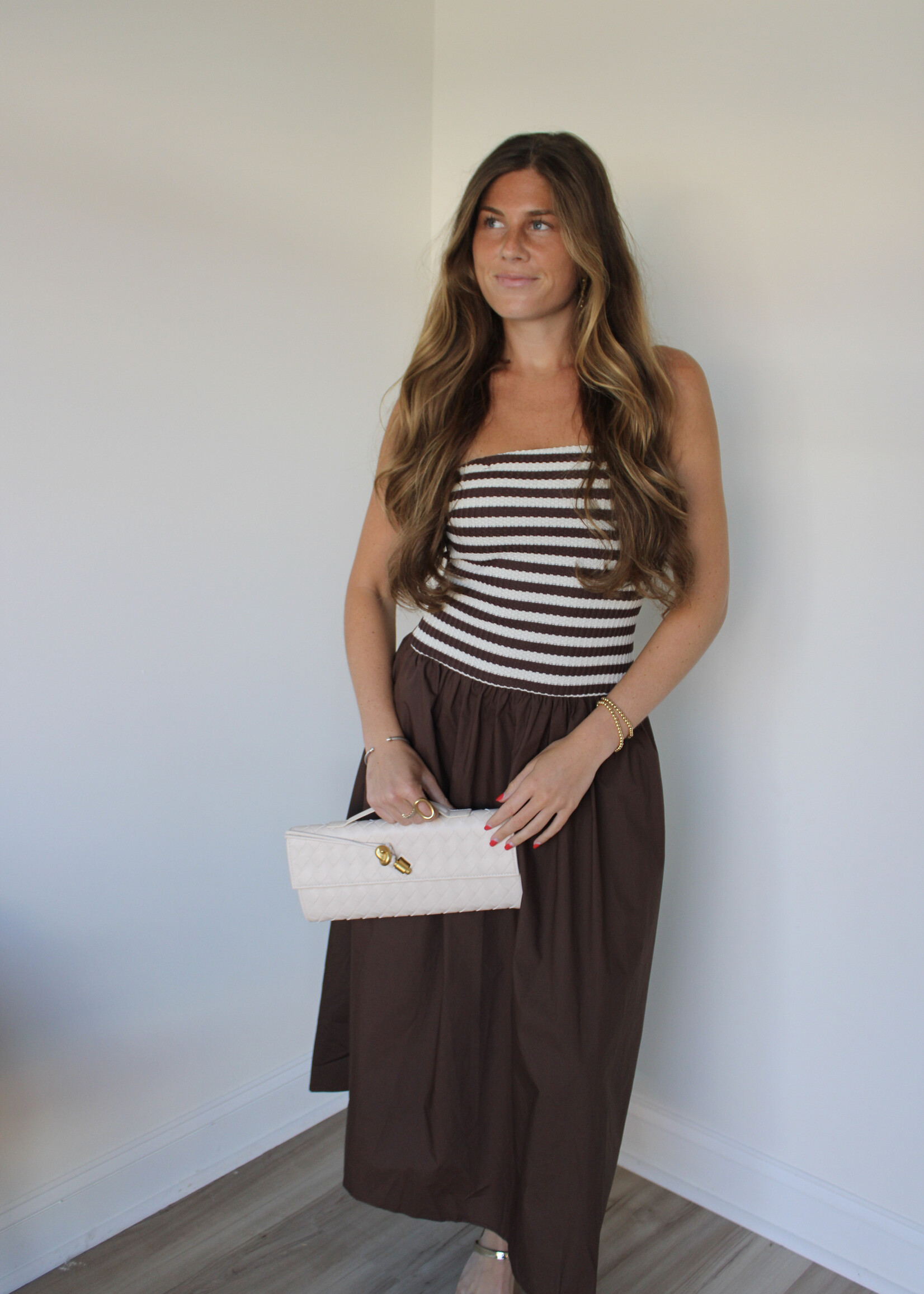 Aminah Combined Striped Tube Dress