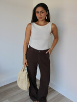 Meg High Rise  Wide Straight Trouser