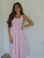 Crickett Combination Sleeveless Midi Dress