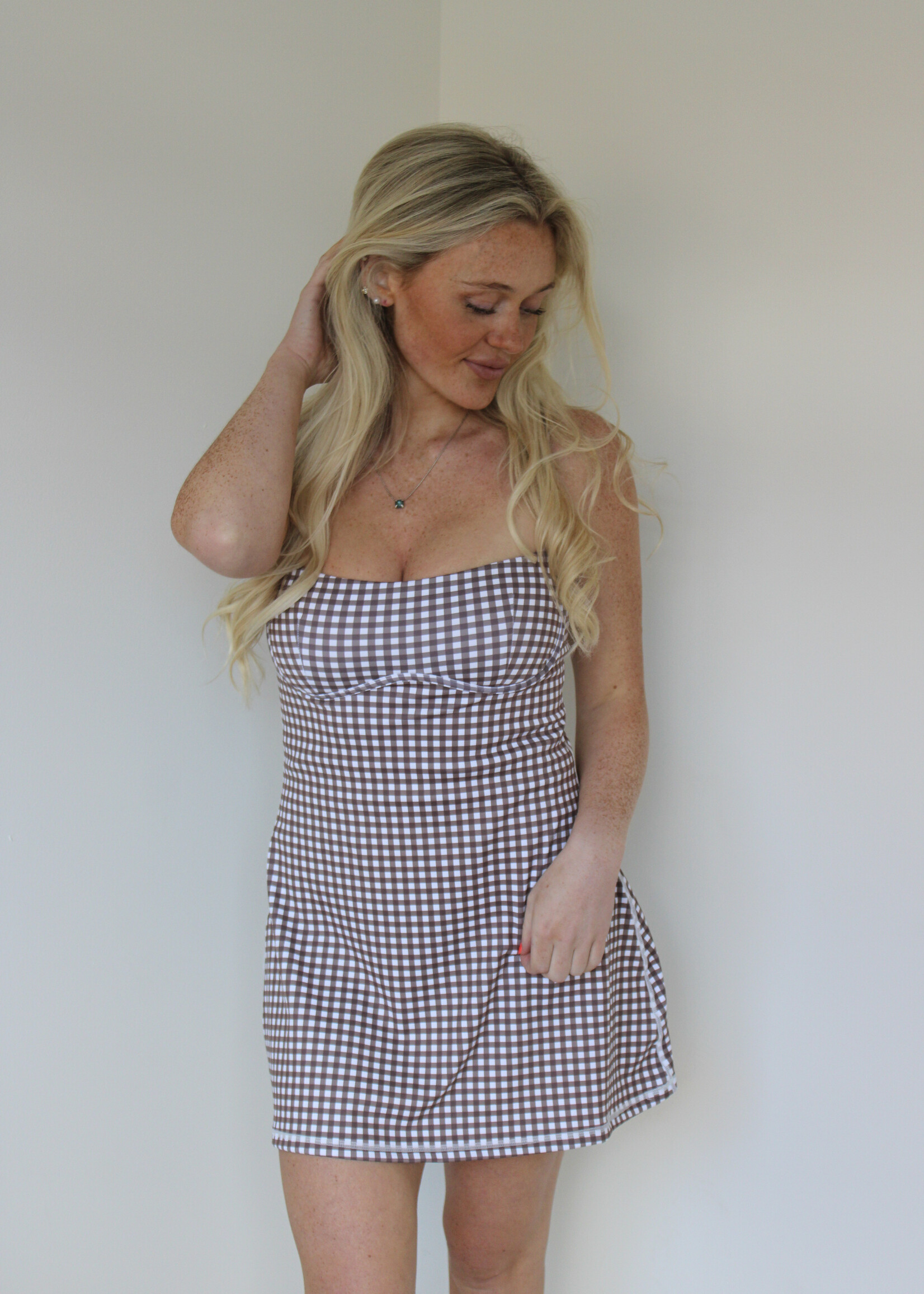 Frida Gingham Mini Dress
