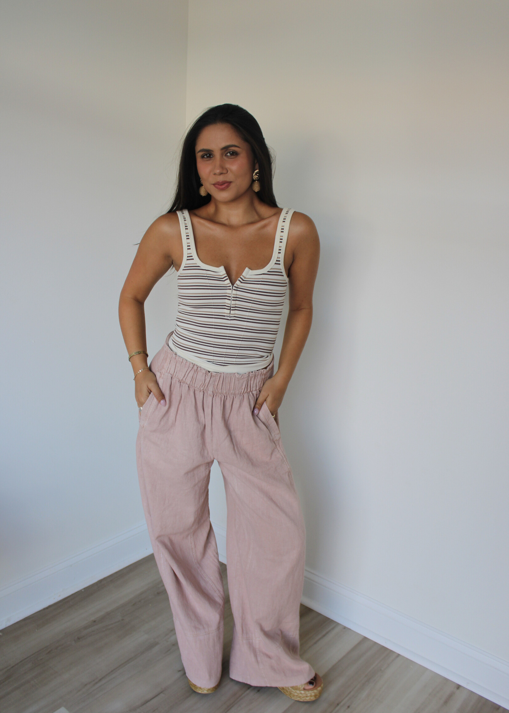 Free People Striped Simply Soft Cami
