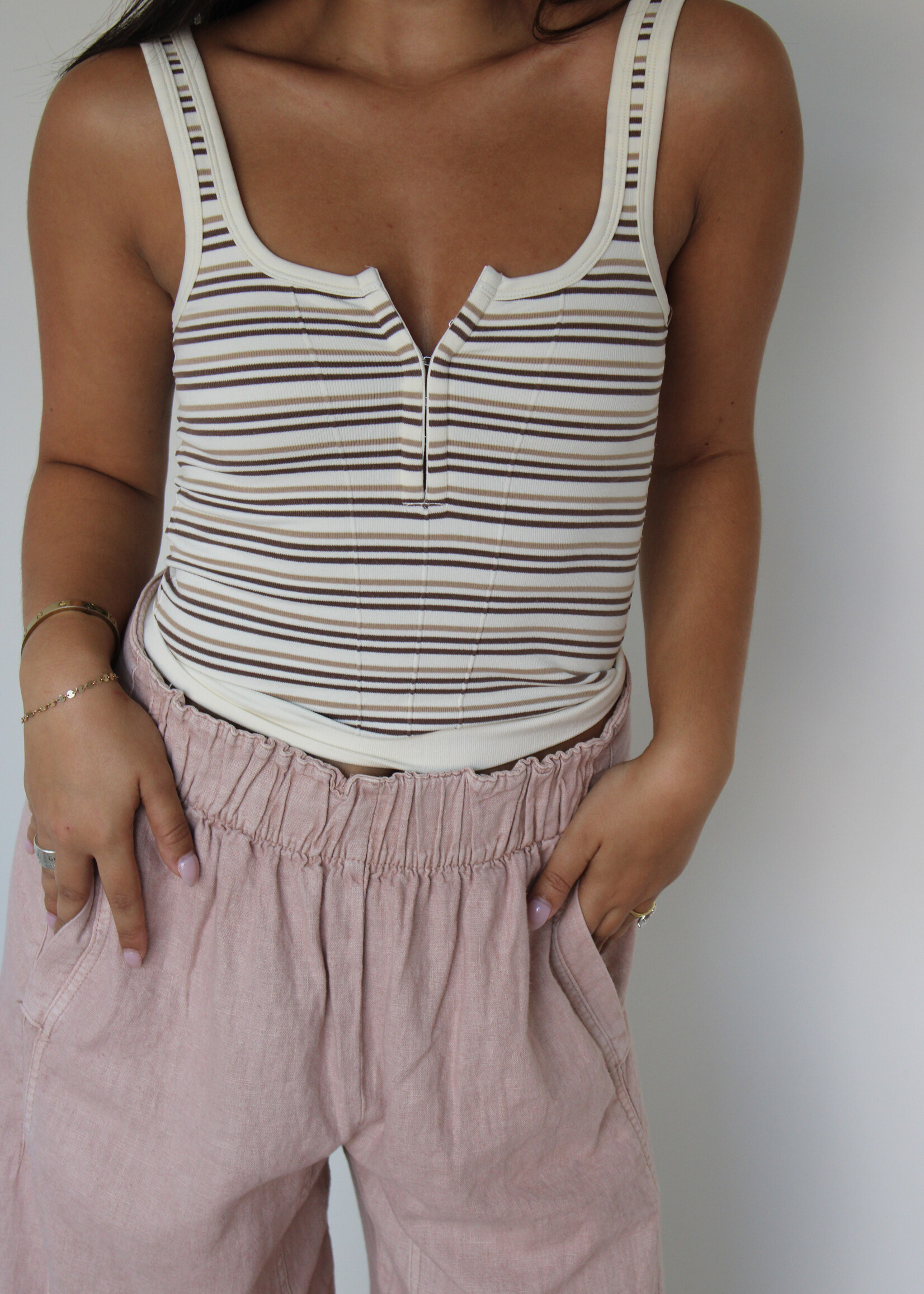 Free People Striped Simply Soft Cami