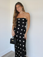 Sophie Strapless Polka Dot Dress