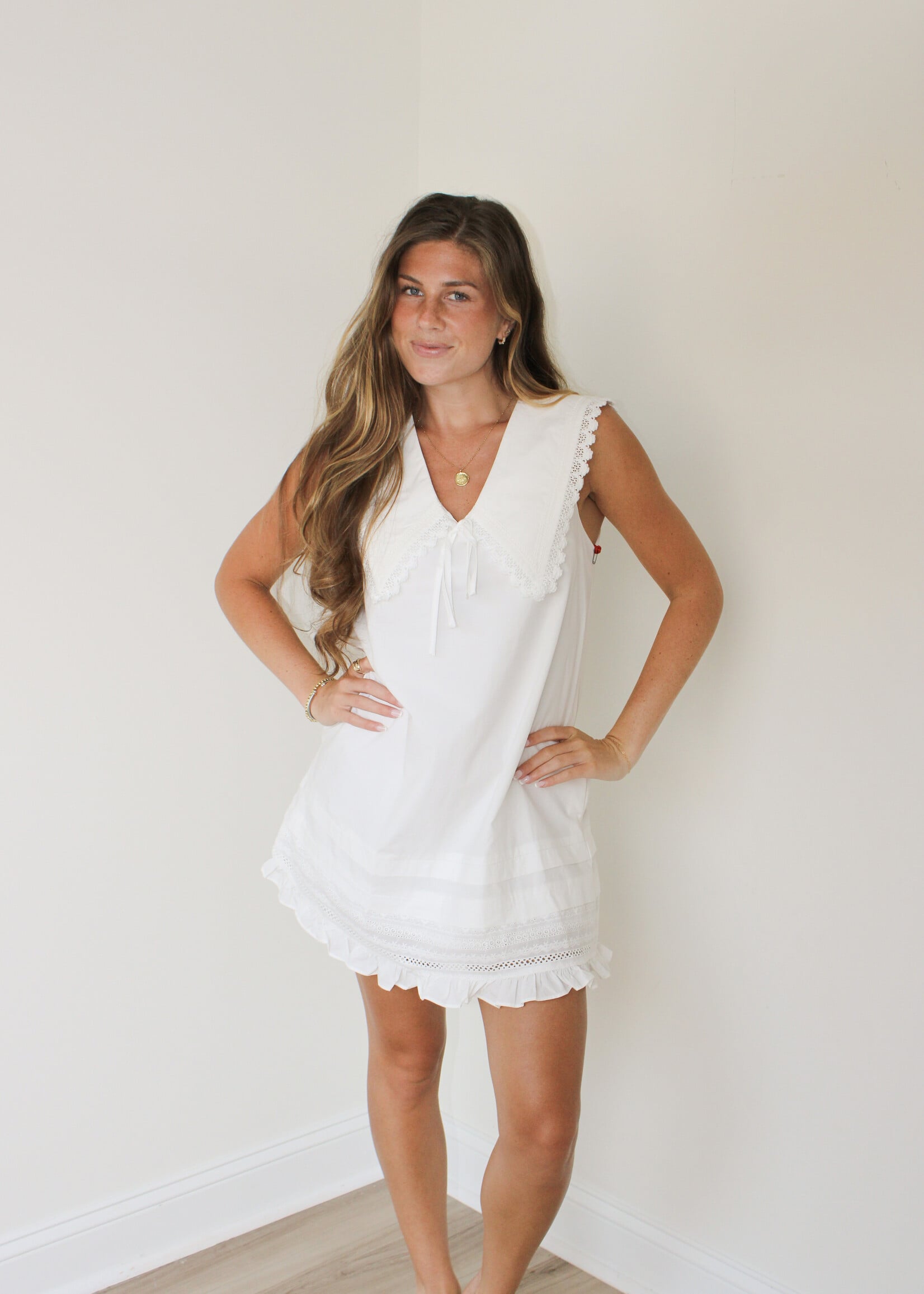 Beanca Ruffle Hem Mini Dress