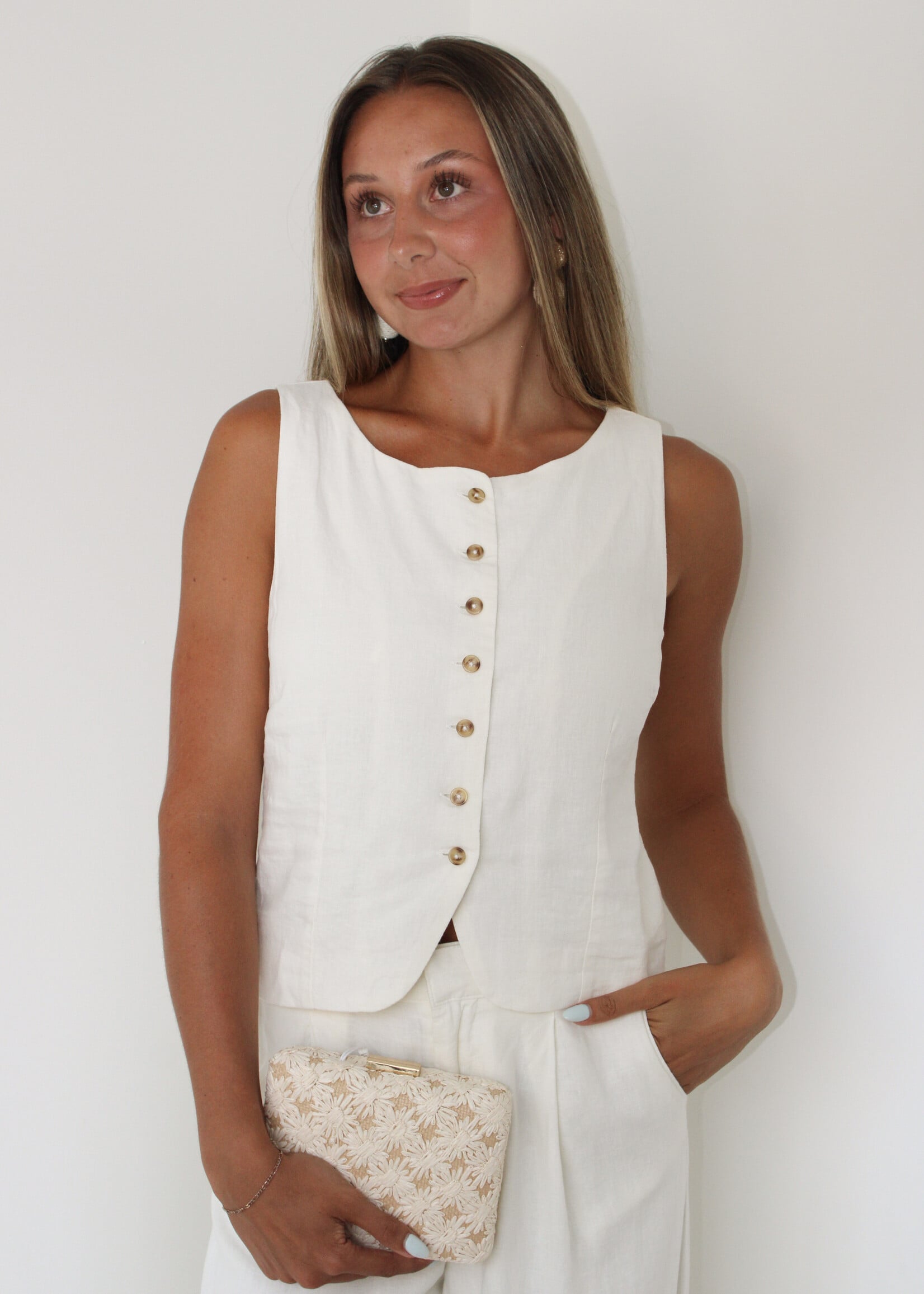 Z Supply Roman Linen Vest