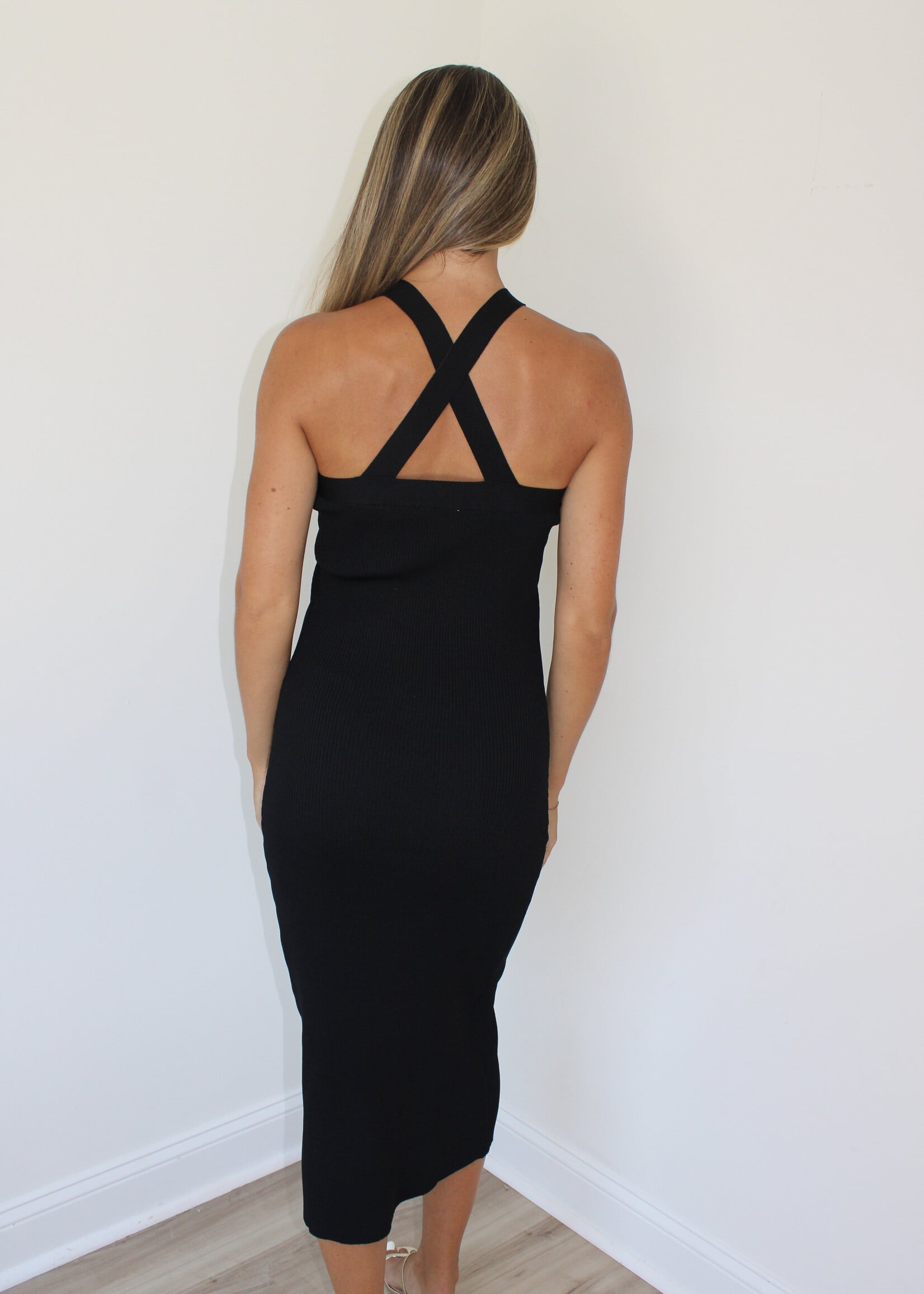 Mckinley Shell Halter Neck Dress