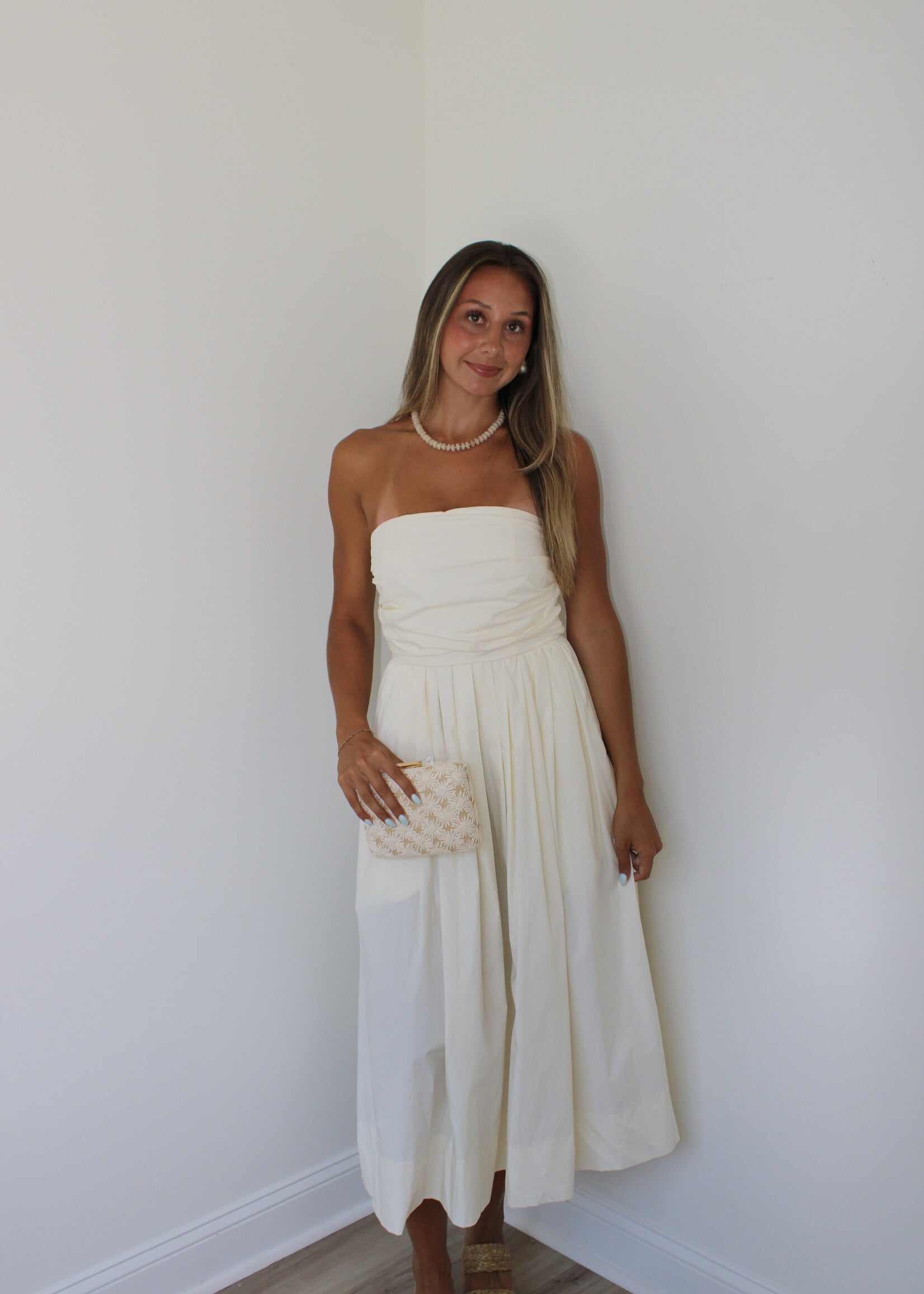 Ronda Detailed Sleeveless Midi Dress