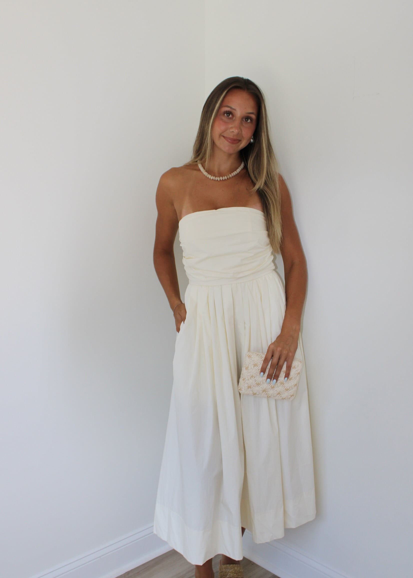 Ronda Detailed Sleeveless Midi Dress