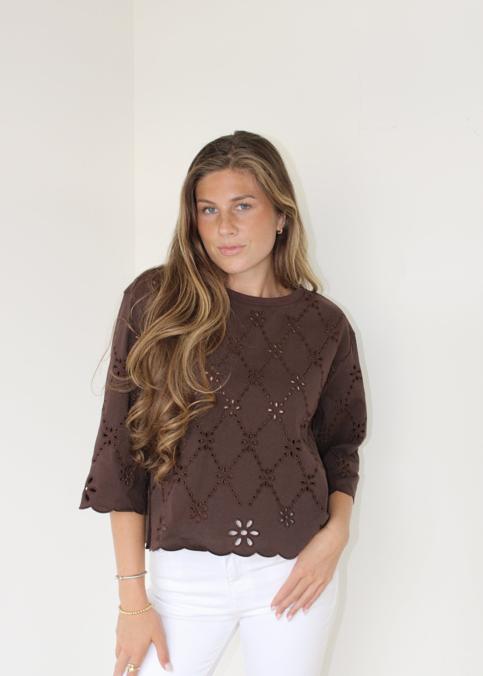 Palmer Eyelet Tee