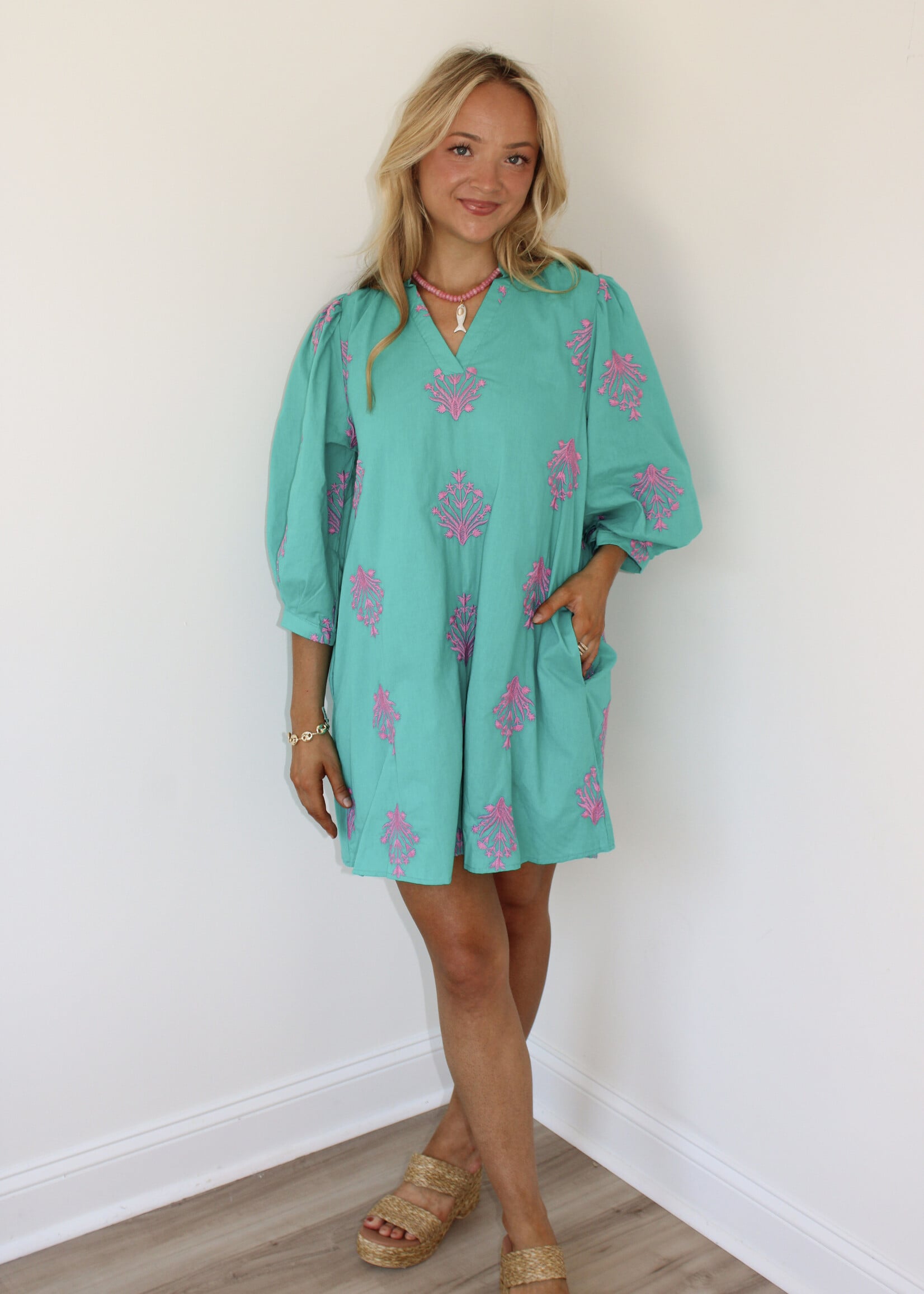 Cora Puff Sleeve Mini Dress