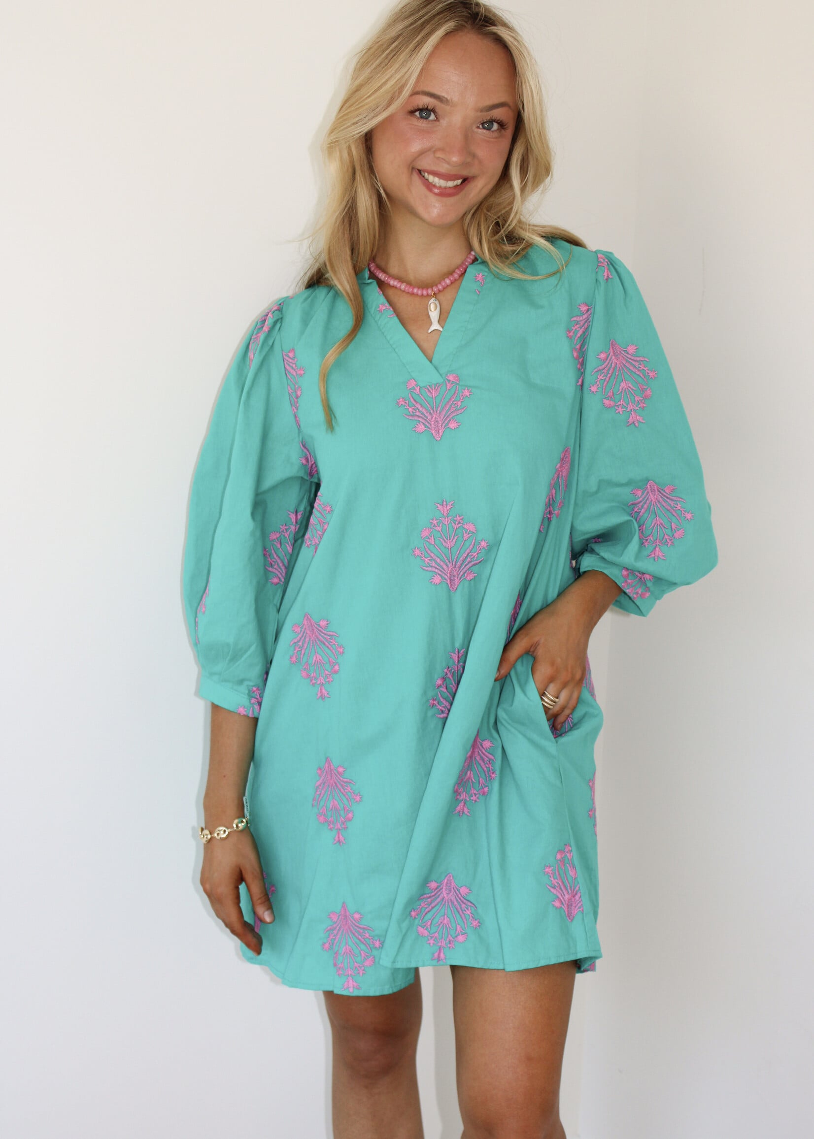 Cora Puff Sleeve Mini Dress