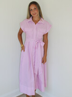 Brandy Button Down Belted Dress