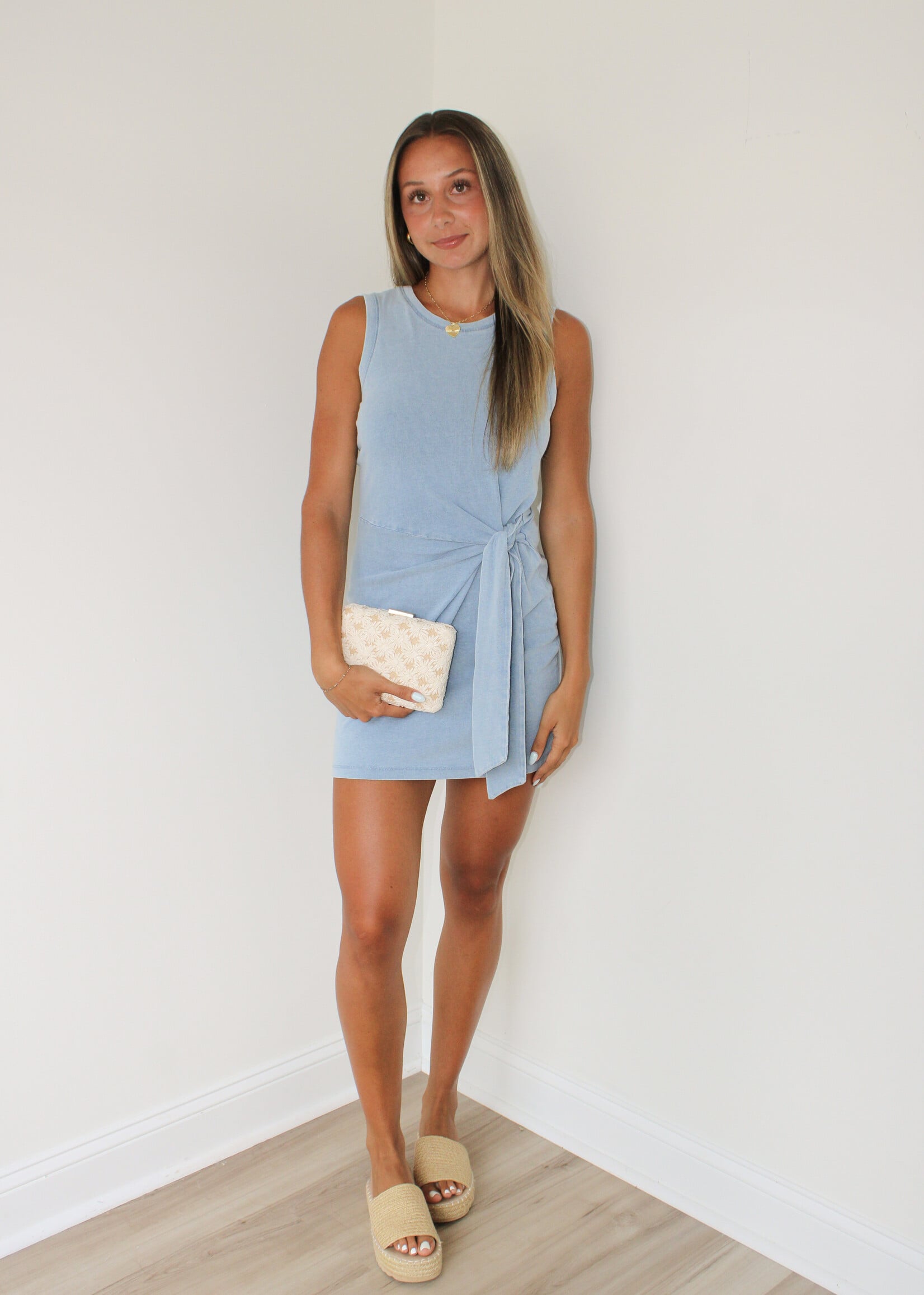 Z Supply Mattie Jersey Denim Dress