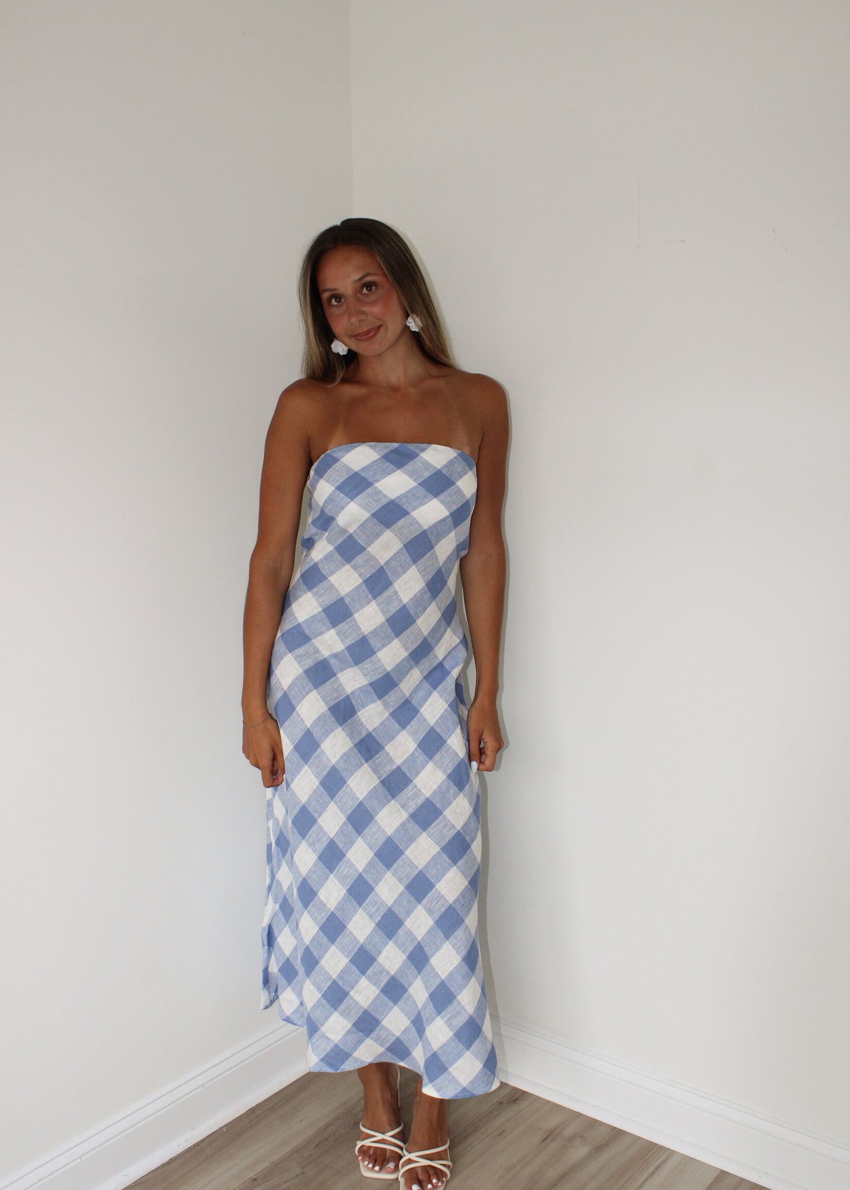 Hannah Linen Midi Dress