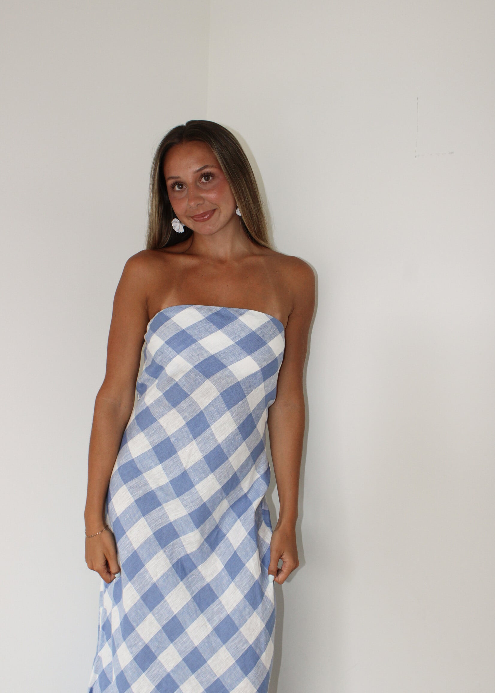 Hannah Linen Midi Dress