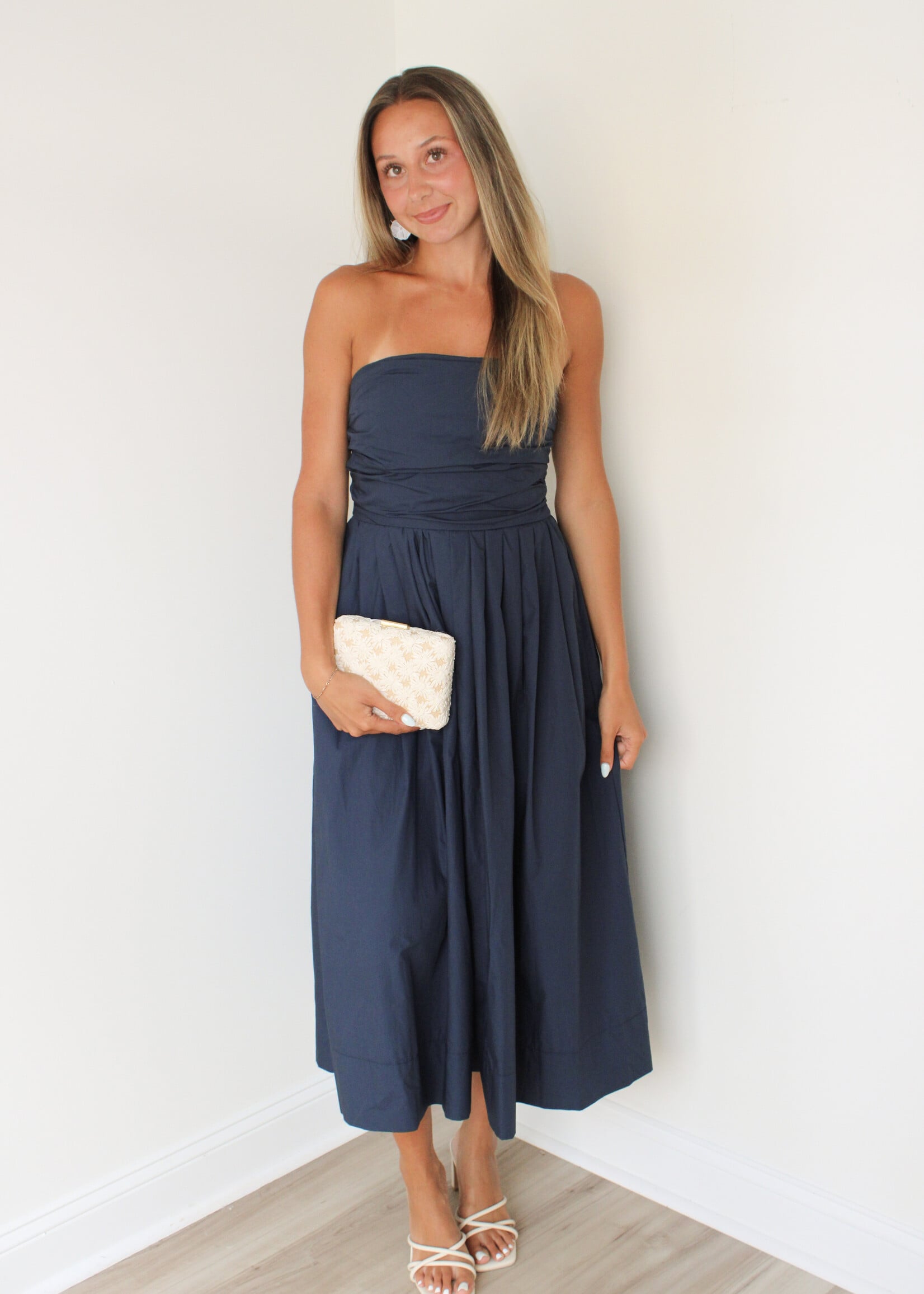 Dionne Detailed Sleeveless Midi Dress