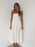 Doriana Detailed Sleeveless Midi Dress