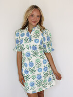 Bettie Ruffle Neck Mini Dress