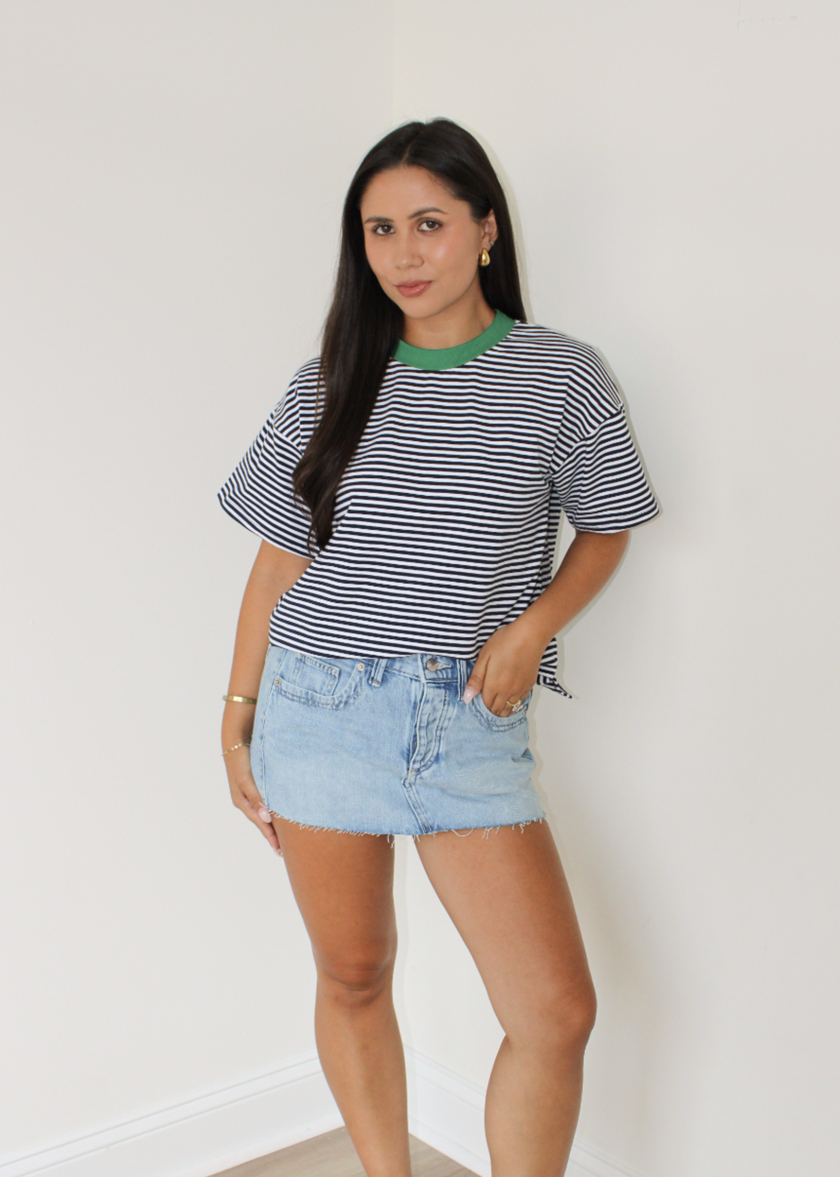 Reilly Contrast Neck Tee