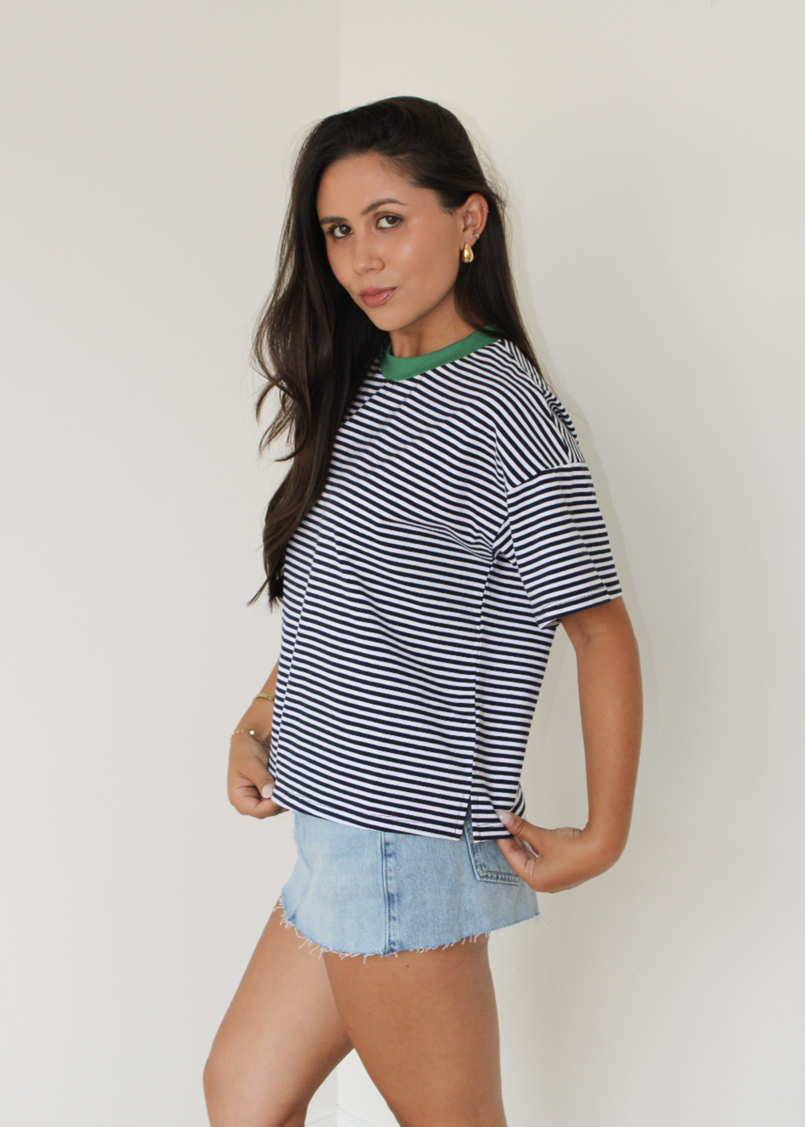 Reilly Contrast Neck Tee