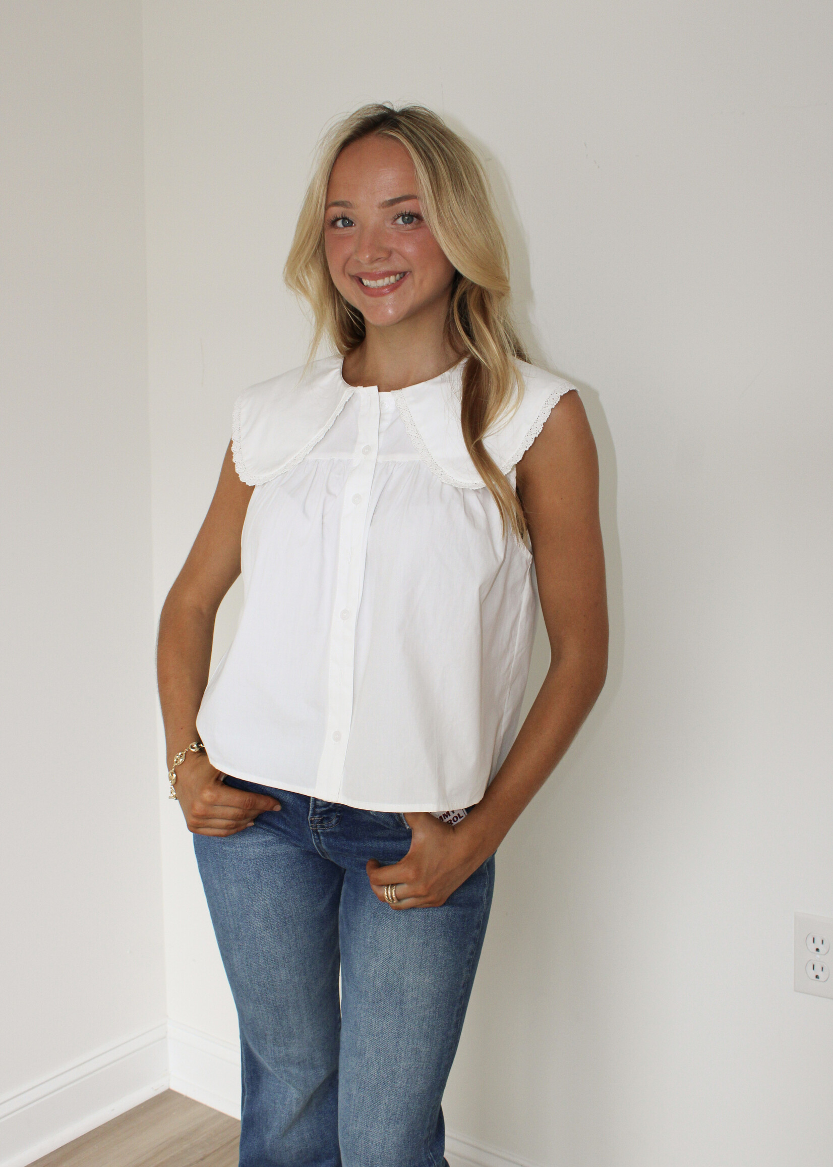 June Peter Pan Collar Top