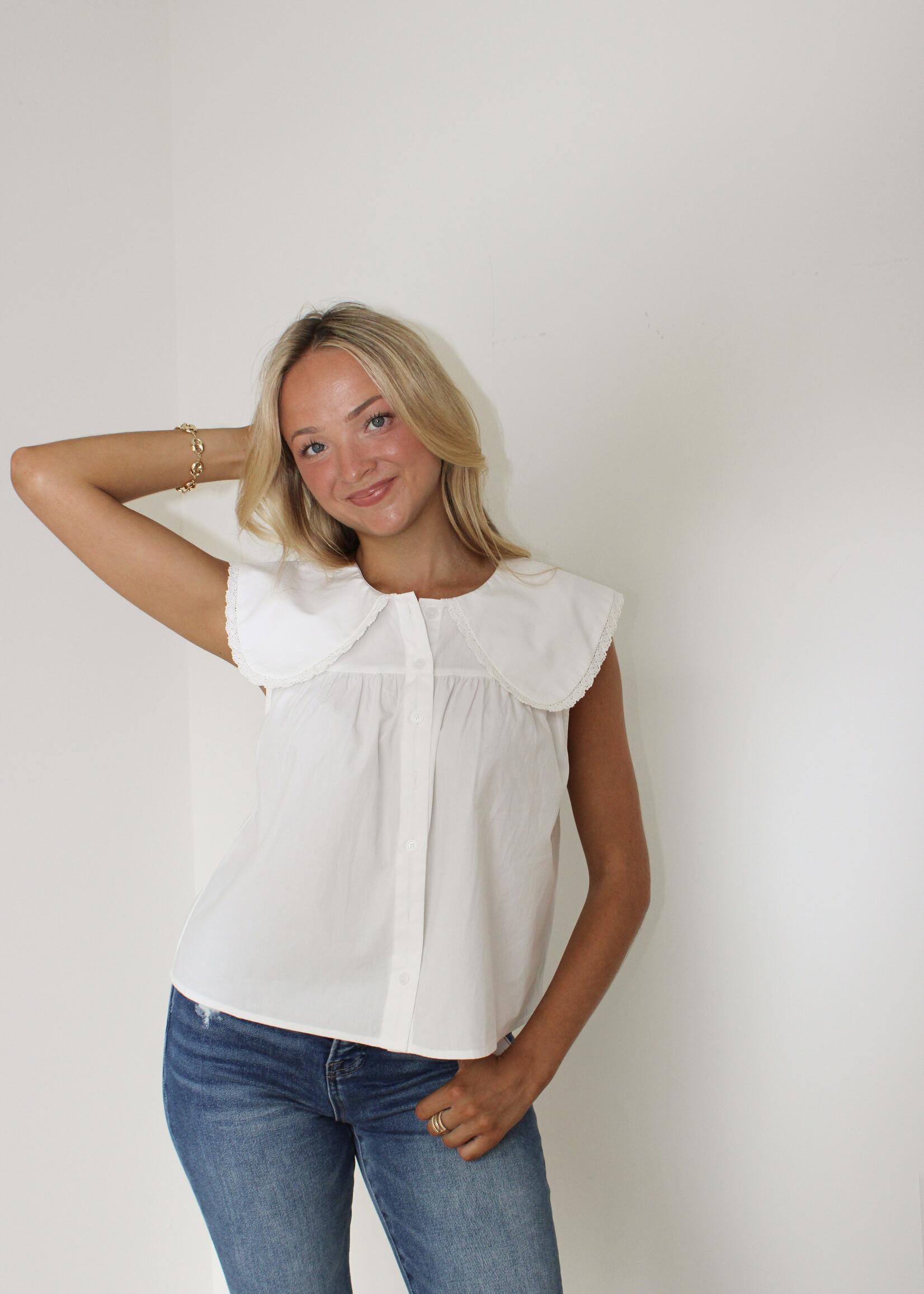 June Peter Pan Collar Top