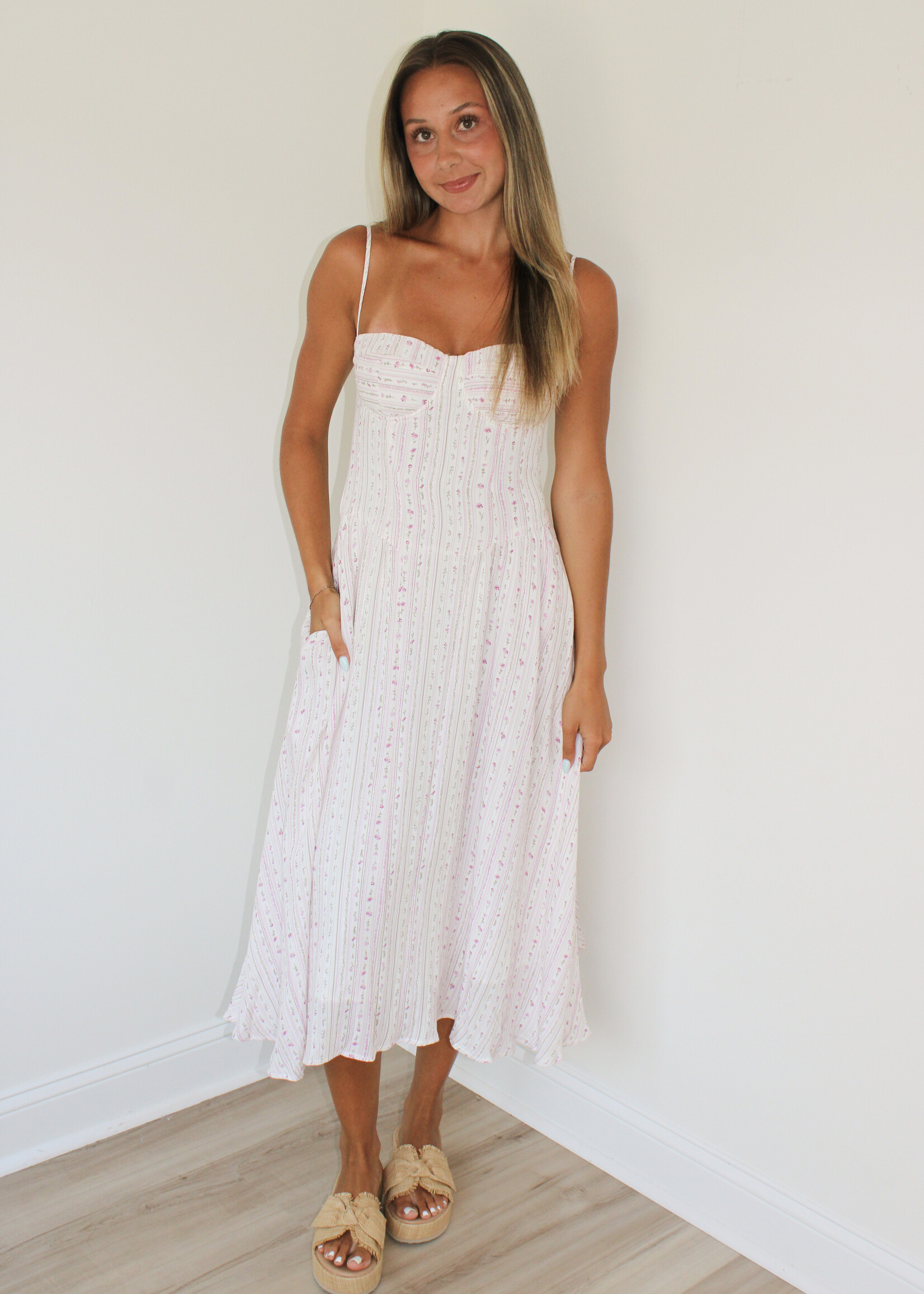 Emerson Sweetheart Midi Dress