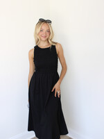 Kendle Smocked High Neck Dress