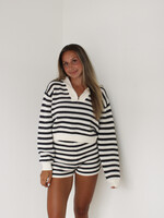 Addilyn Striped Sweater Shorts