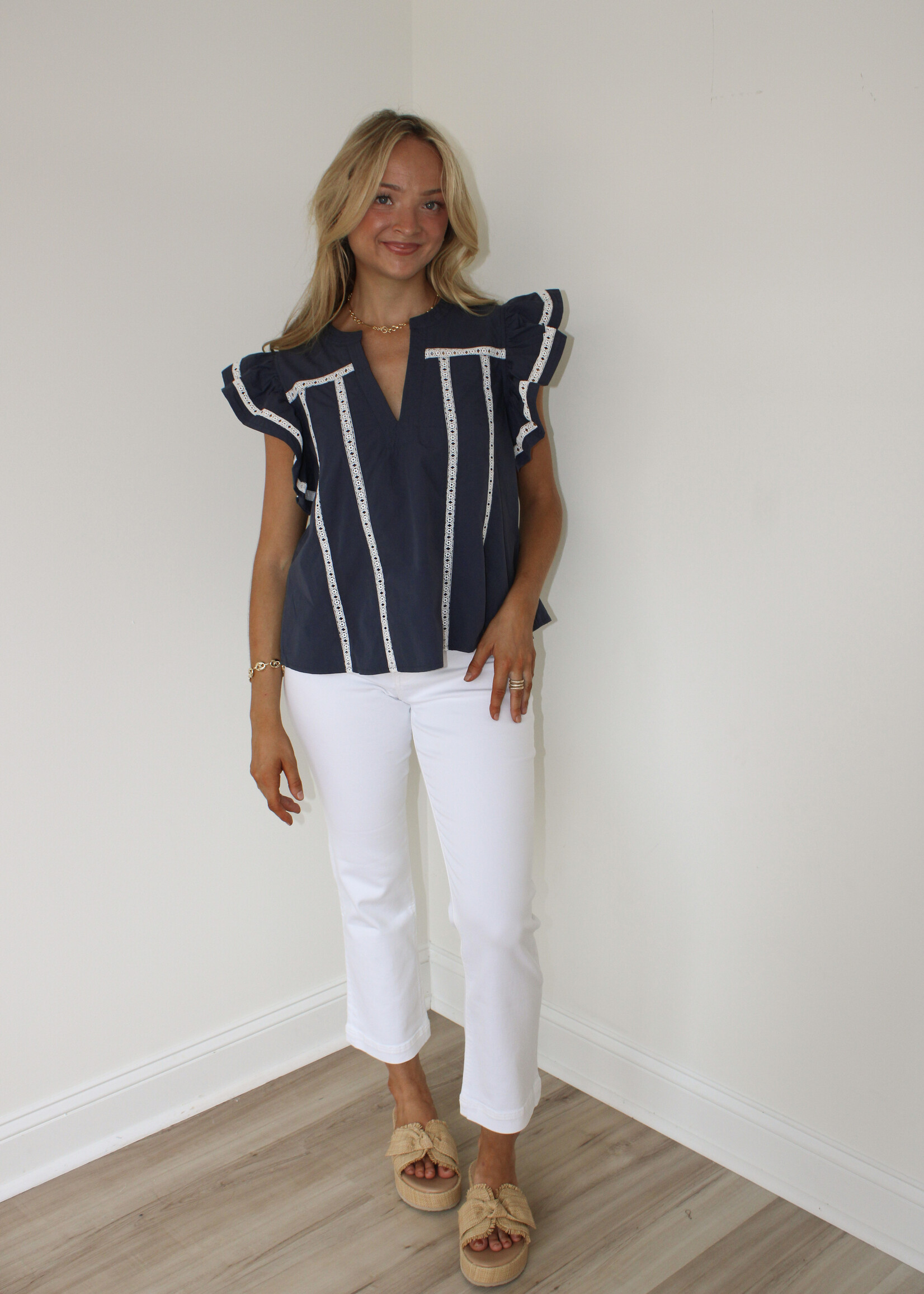Marcello Flutter Sleeve Top