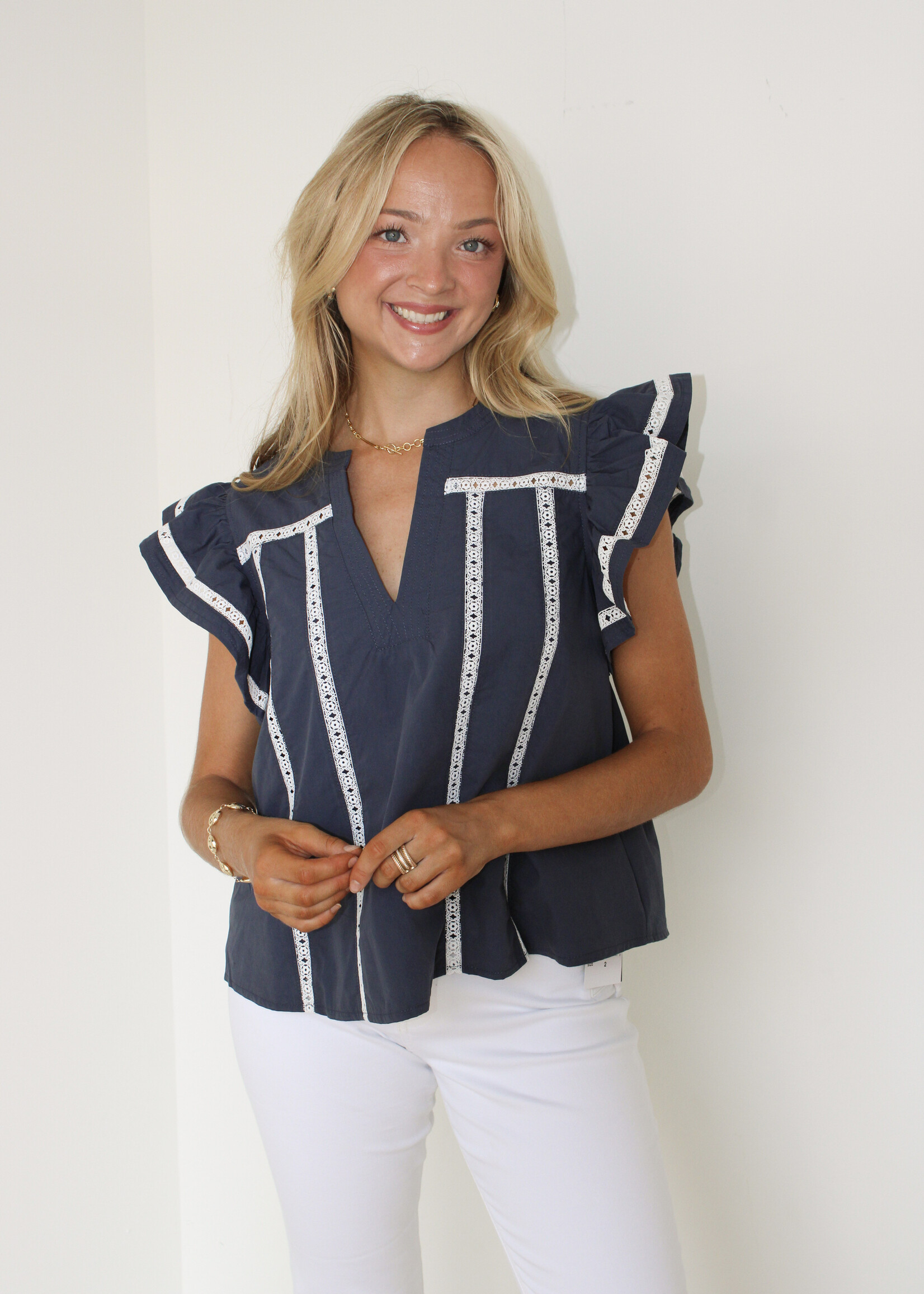 Marcello Flutter Sleeve Top