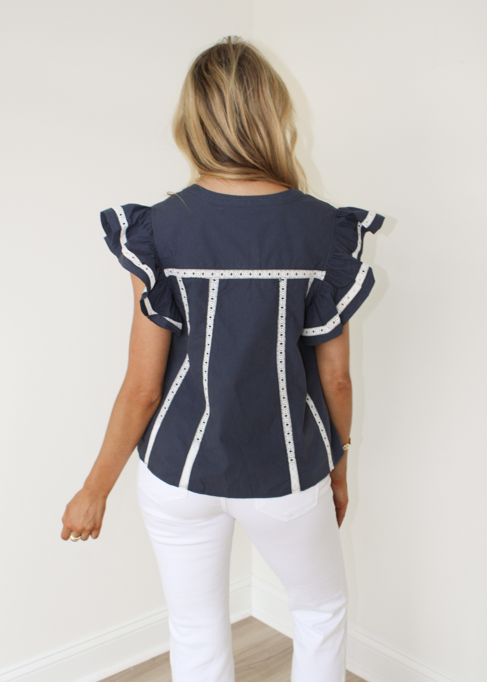 Marcello Flutter Sleeve Top