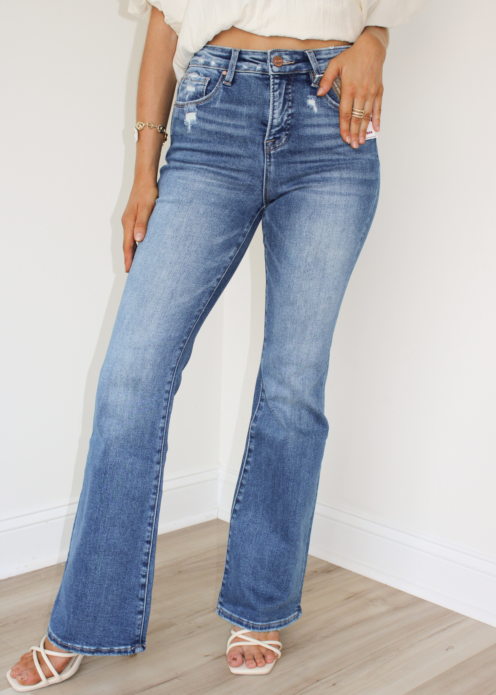 Akira High Rise Flare Jean