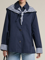 Cecilia Gingham Scarf Jacket