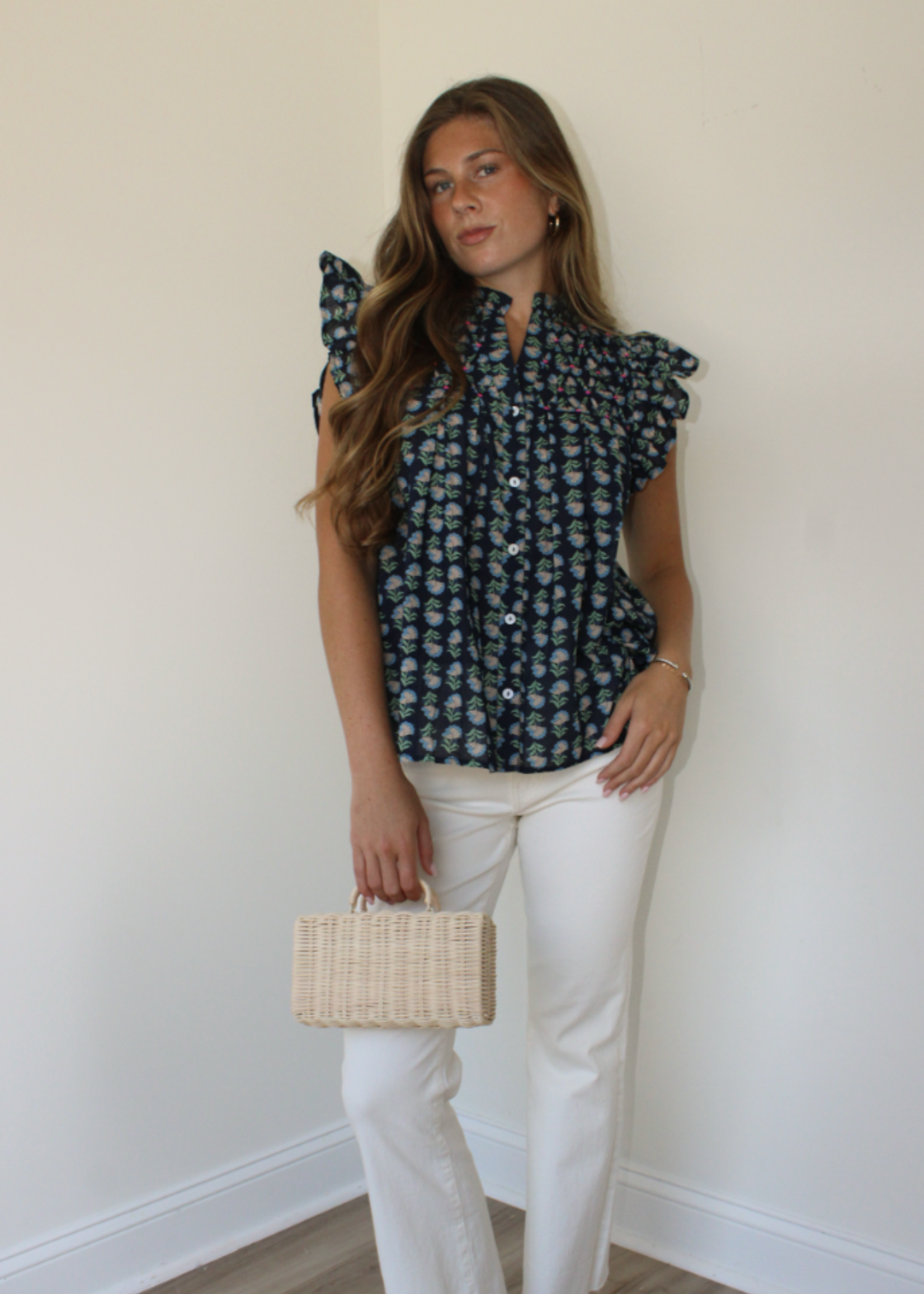 Berkley Flutter Sleeve Top