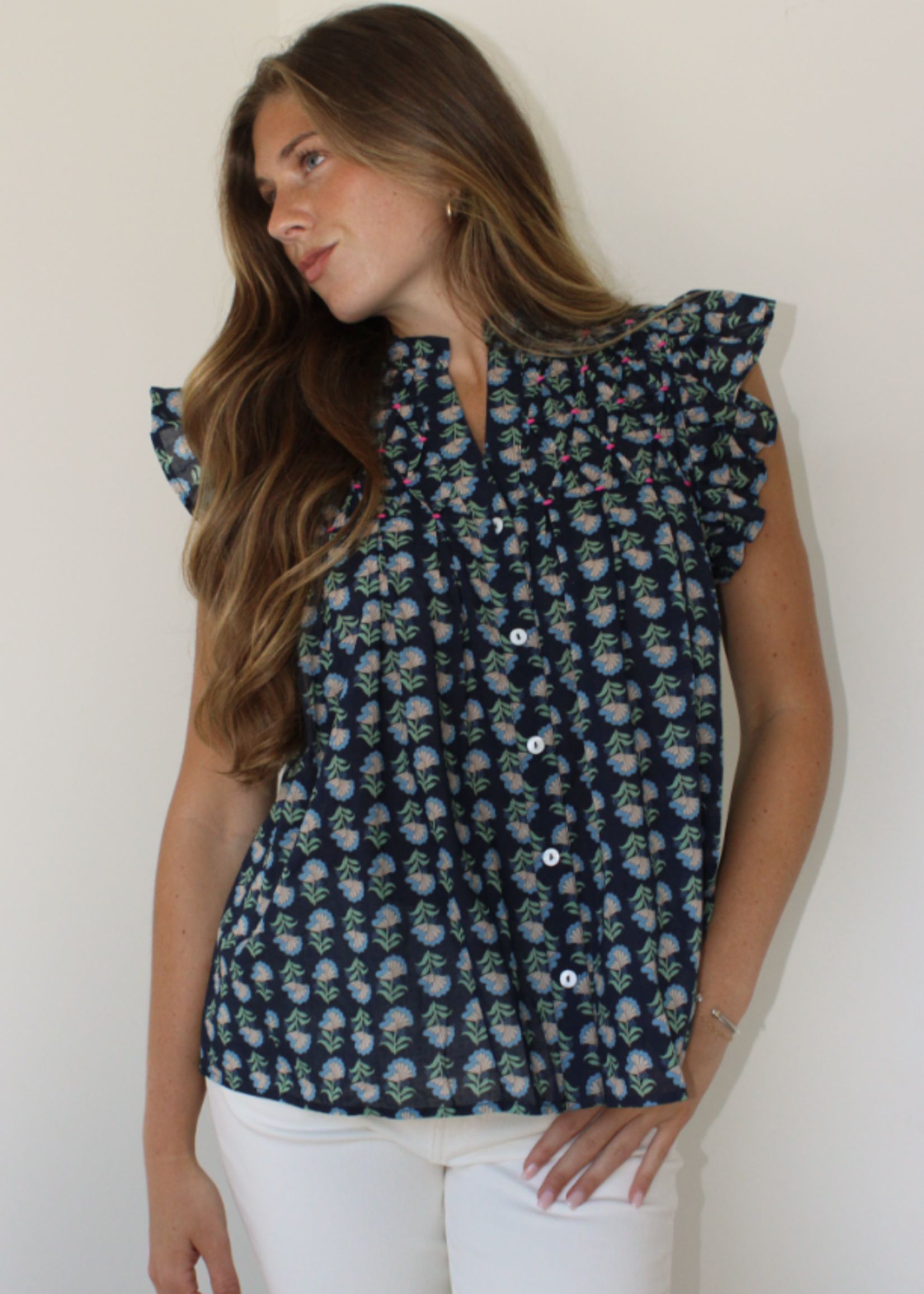 Berkley Flutter Sleeve Top