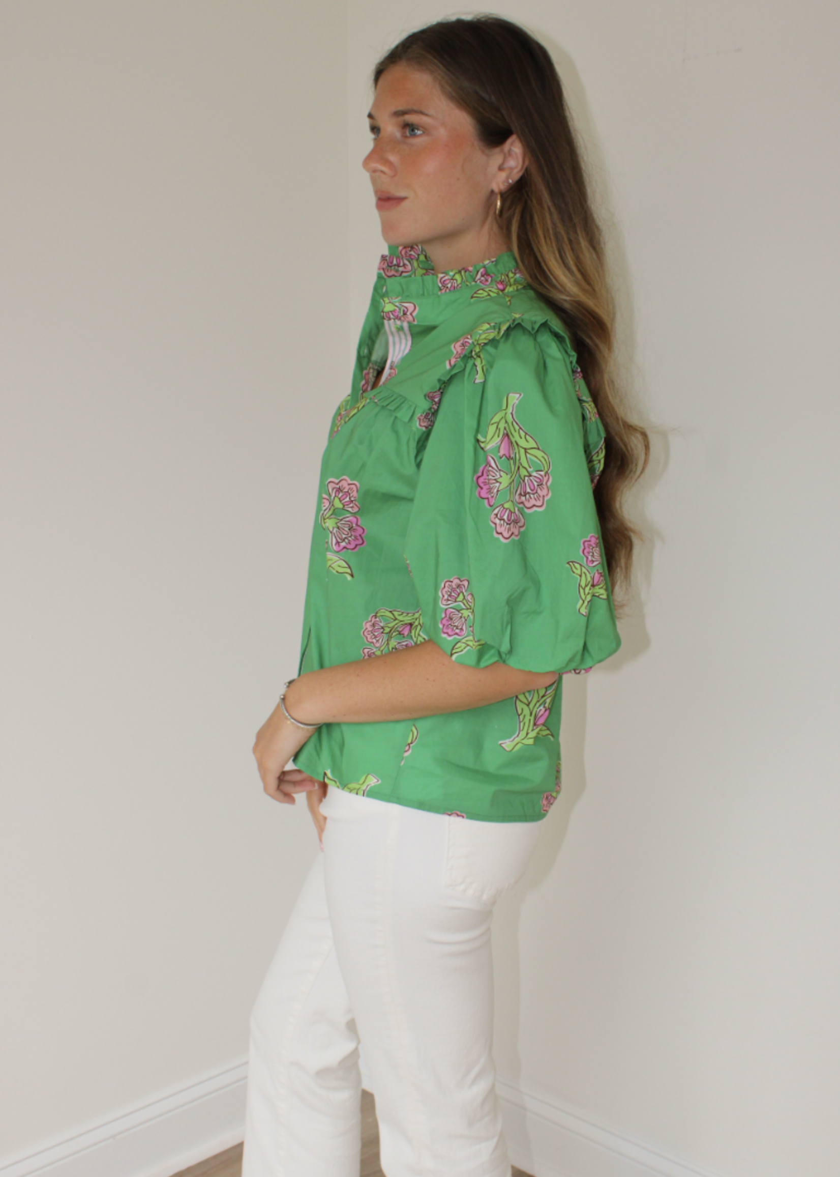 Camila Puff Sleeve Floral Top