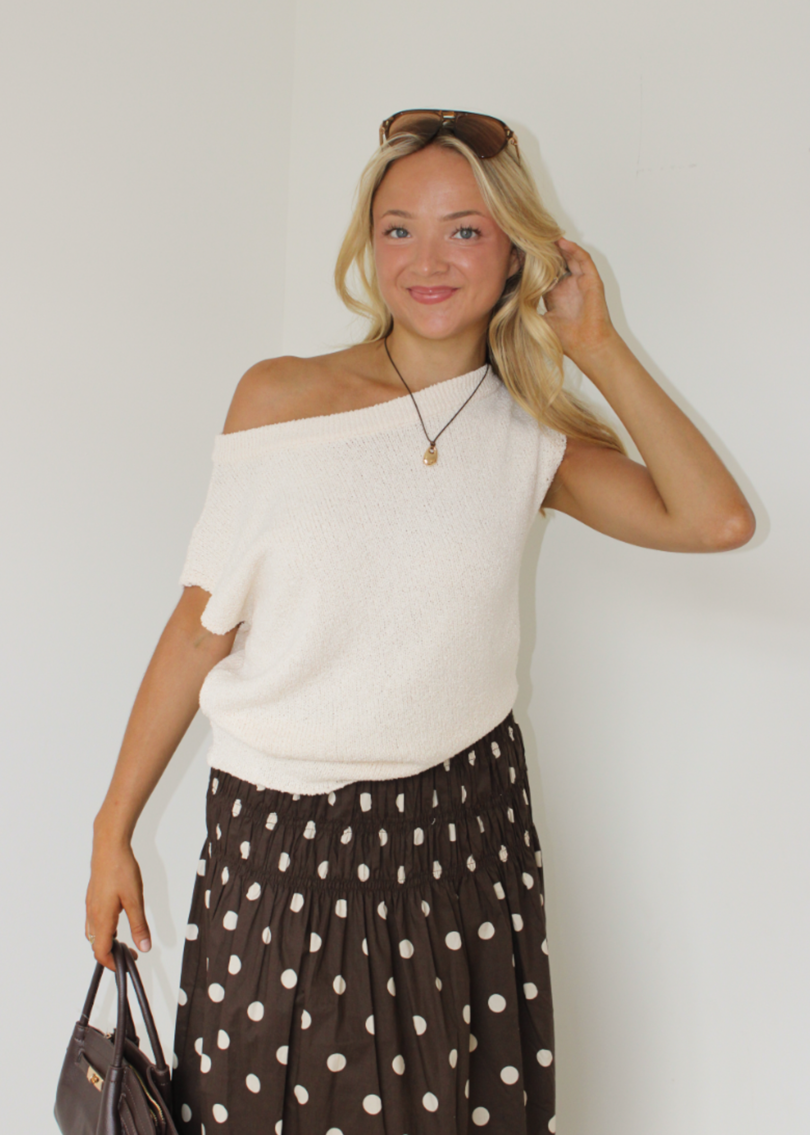 Reese Off The Shoulder Knit Top