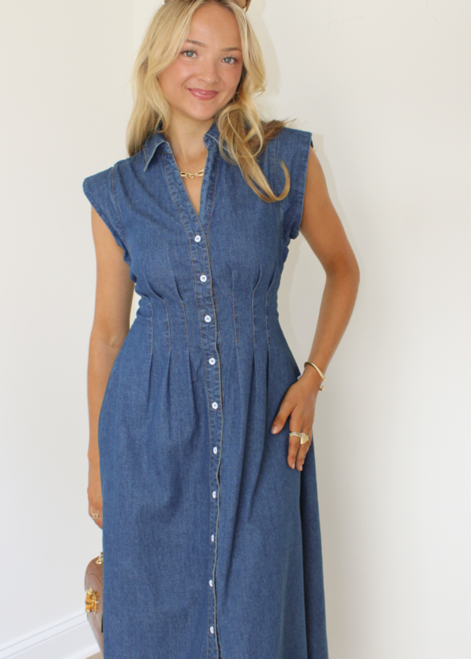 Jaide Button Corset Dress