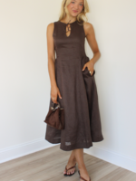 Deedra Linen Maxi Dress