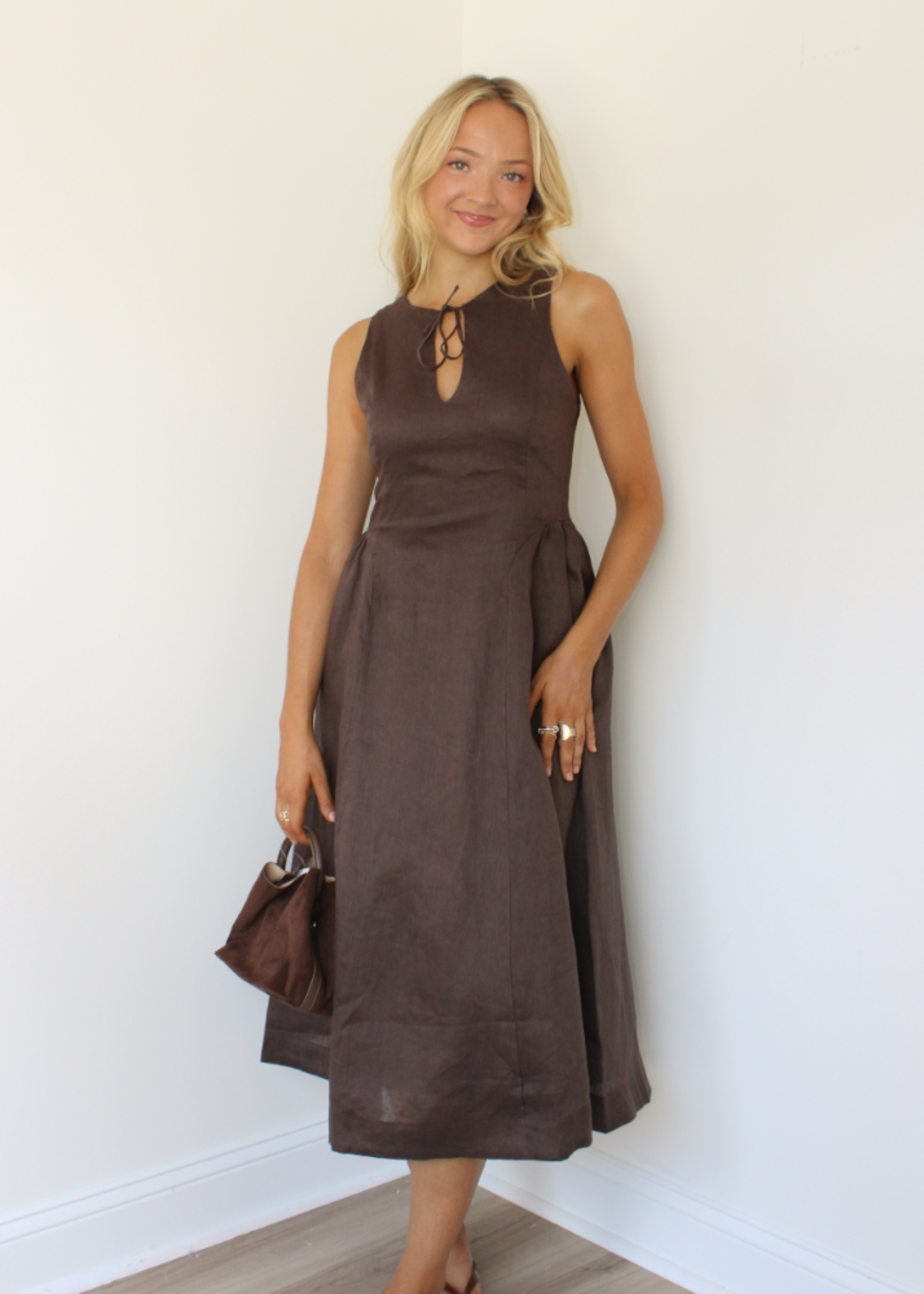 Deedra Linen Maxi Dress