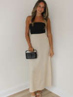 Grace Strapless Linen Dress