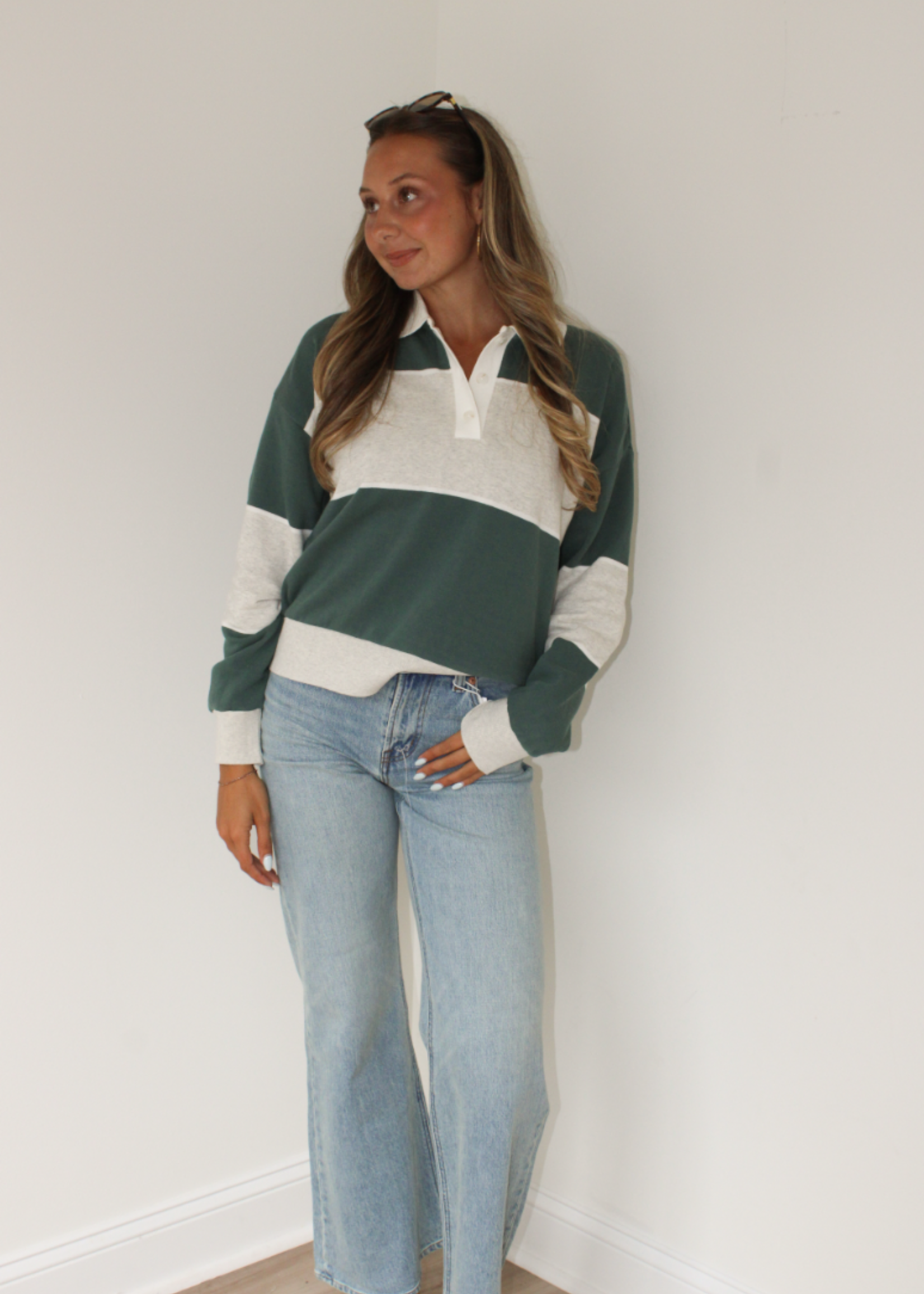 Z- Supply Studio Break Polo Sweatshirt