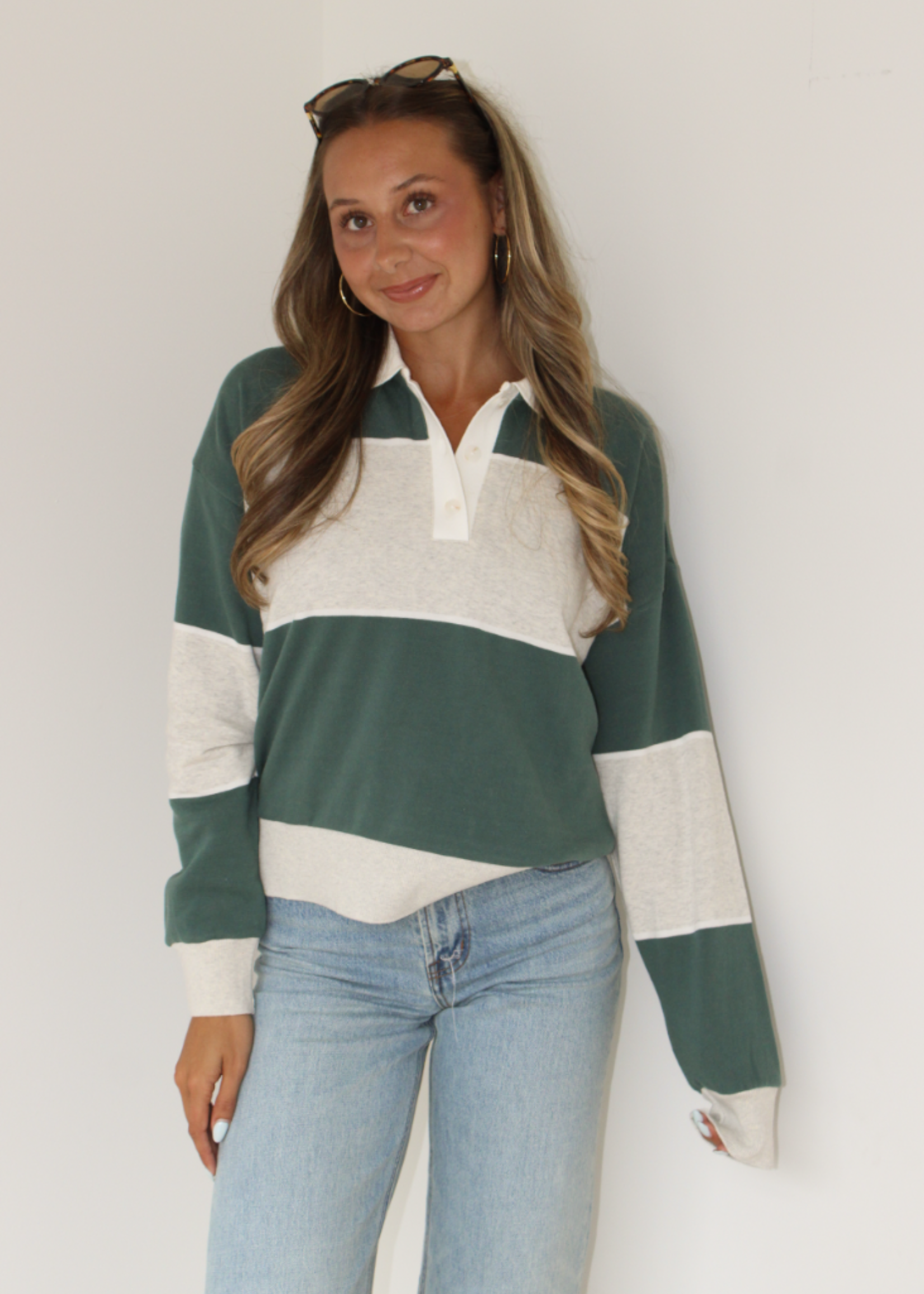 Z- Supply Studio Break Polo Sweatshirt