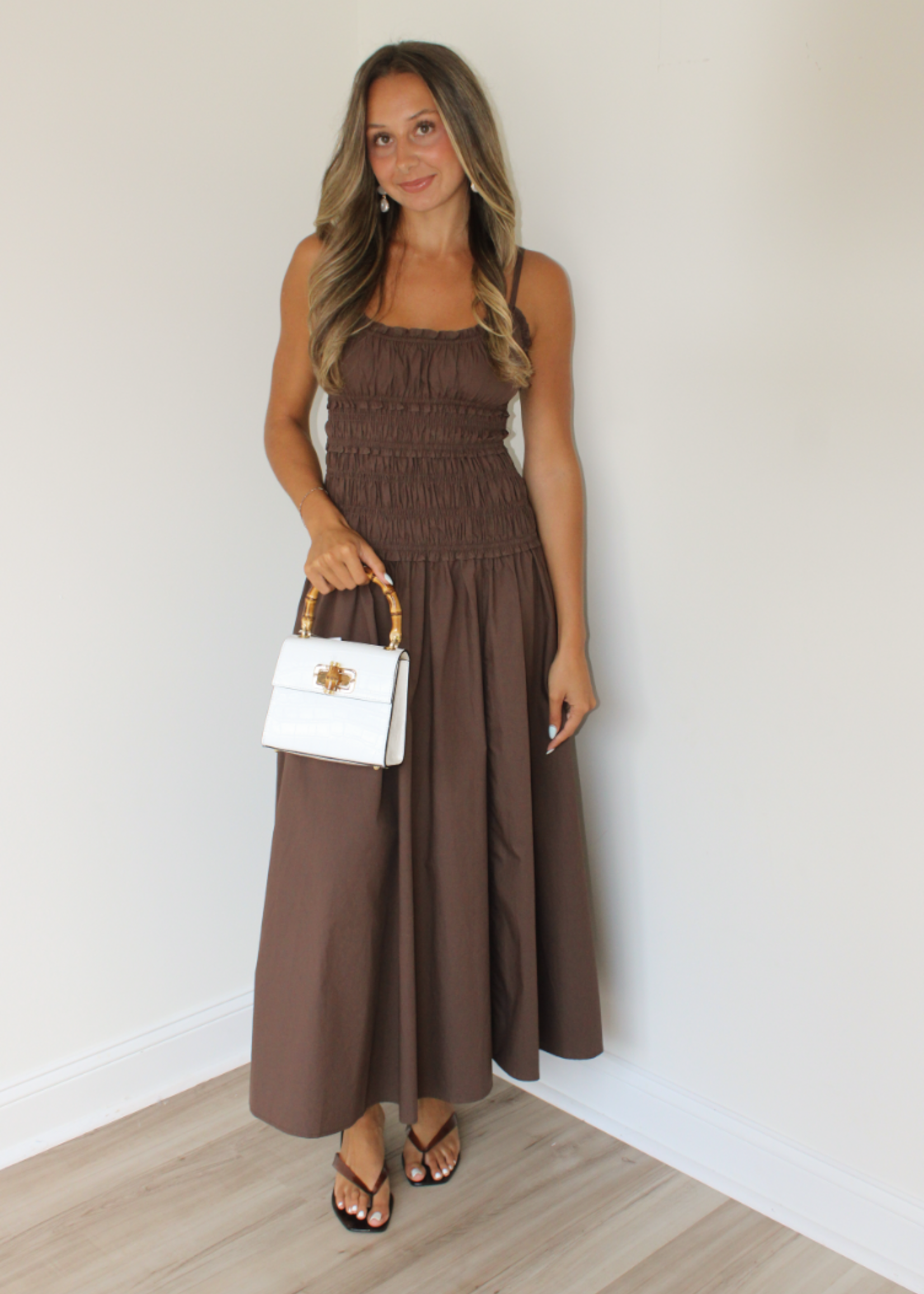 Betty Smocked Waist Maxi Dress