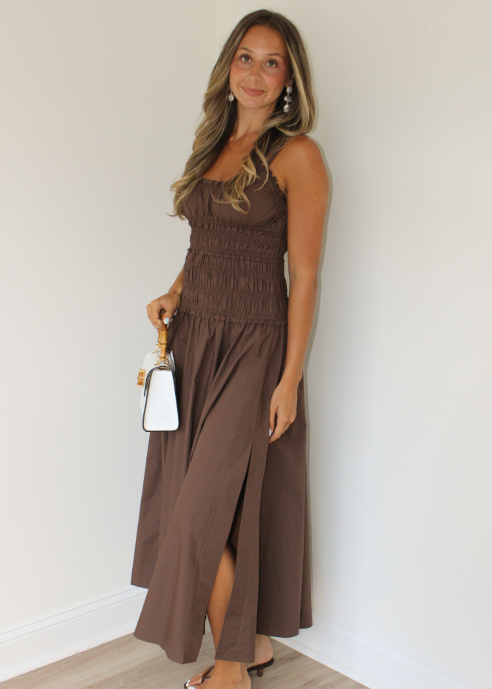 Betty Smocked Waist Maxi Dress