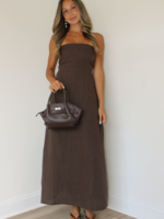 Berlin Strapless Linen Dress