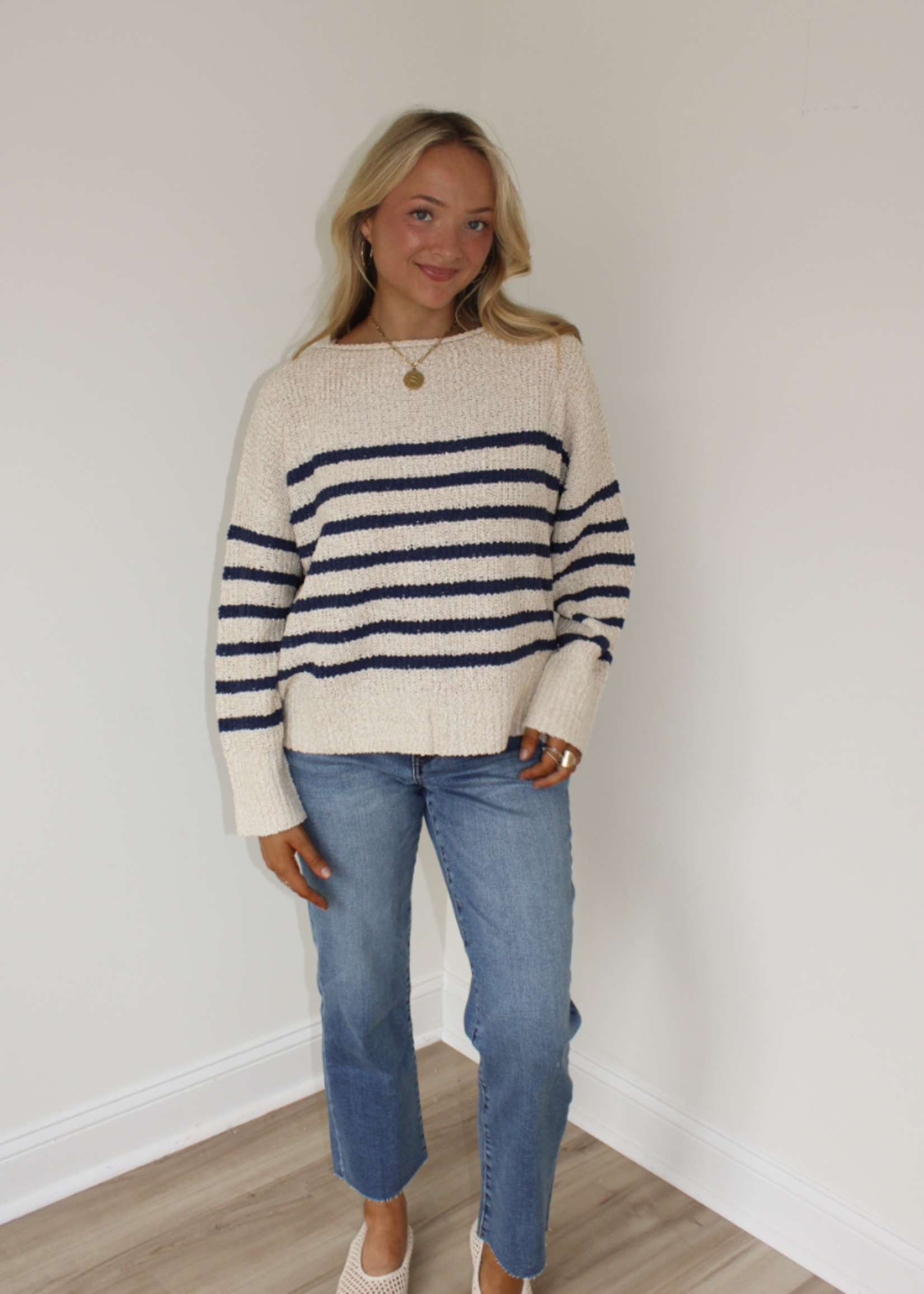 Baxter Striped Lightweight Sweater